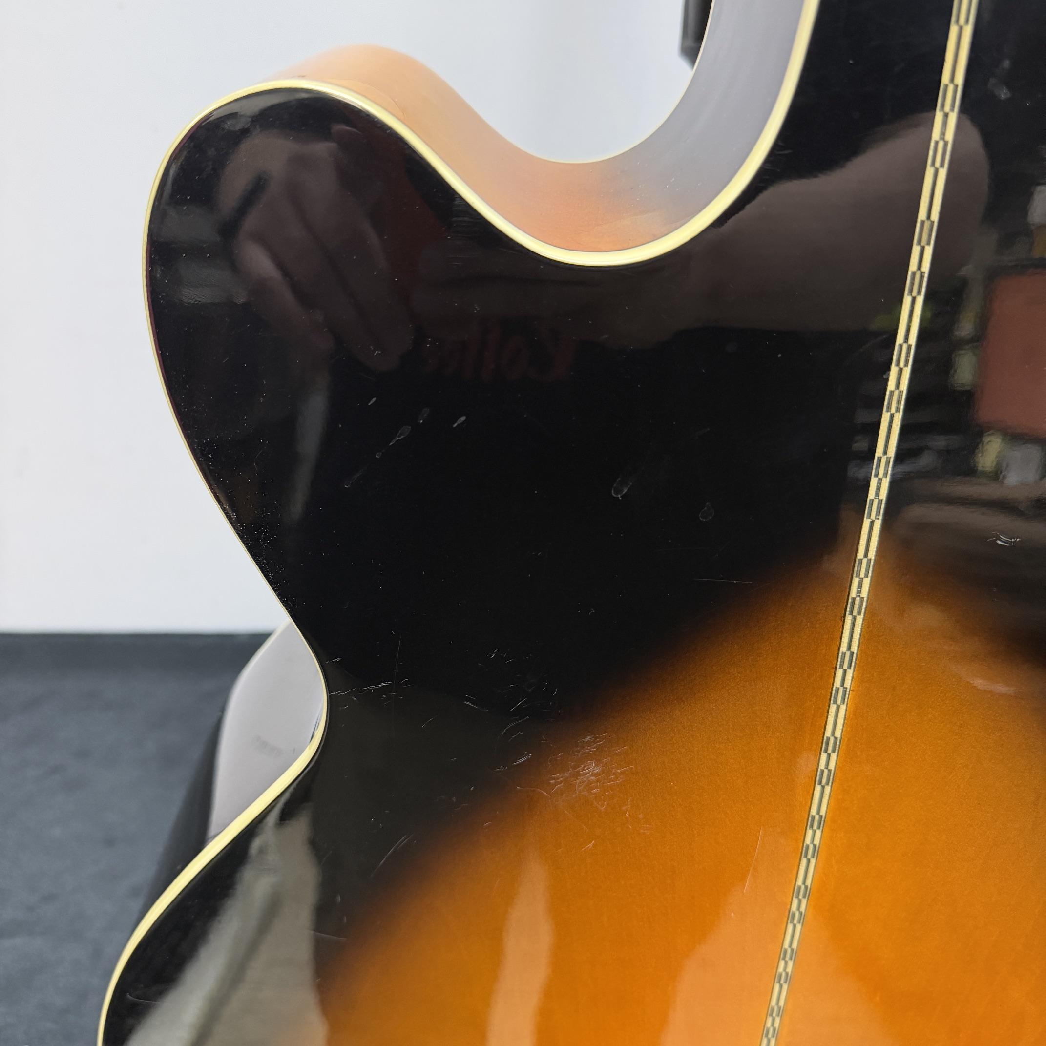 Used Epiphone EJ-200CE VS Super Jumbo Acoustic Electric Guitar Vintage Sunburst with Case 2011 - Image 24