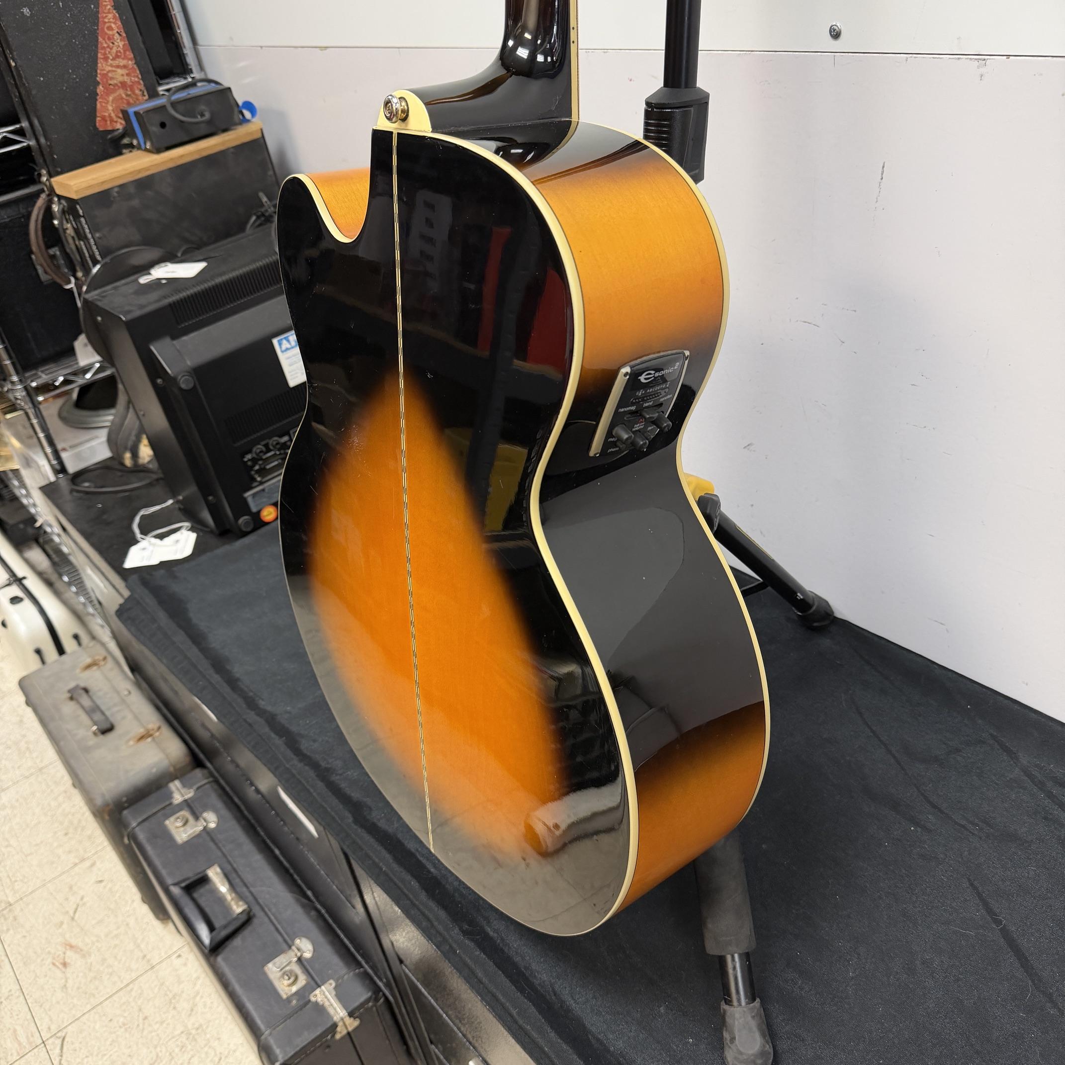 Used Epiphone EJ-200CE VS Super Jumbo Acoustic Electric Guitar Vintage Sunburst with Case 2011 - Image 29