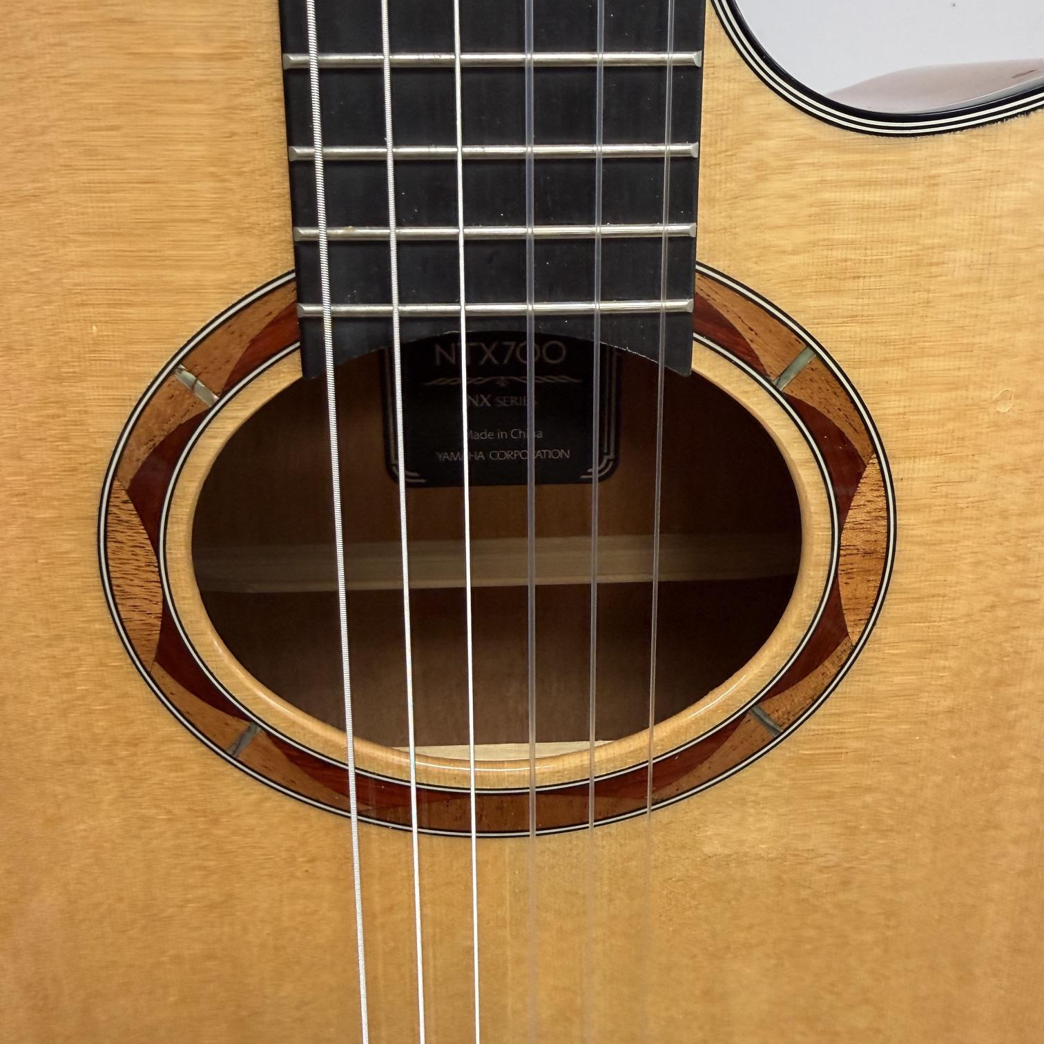 Used Yamaha NTX700 Solid Spruce Top Classical Acoustic-Electric Classical Guitar Natural - Image 8