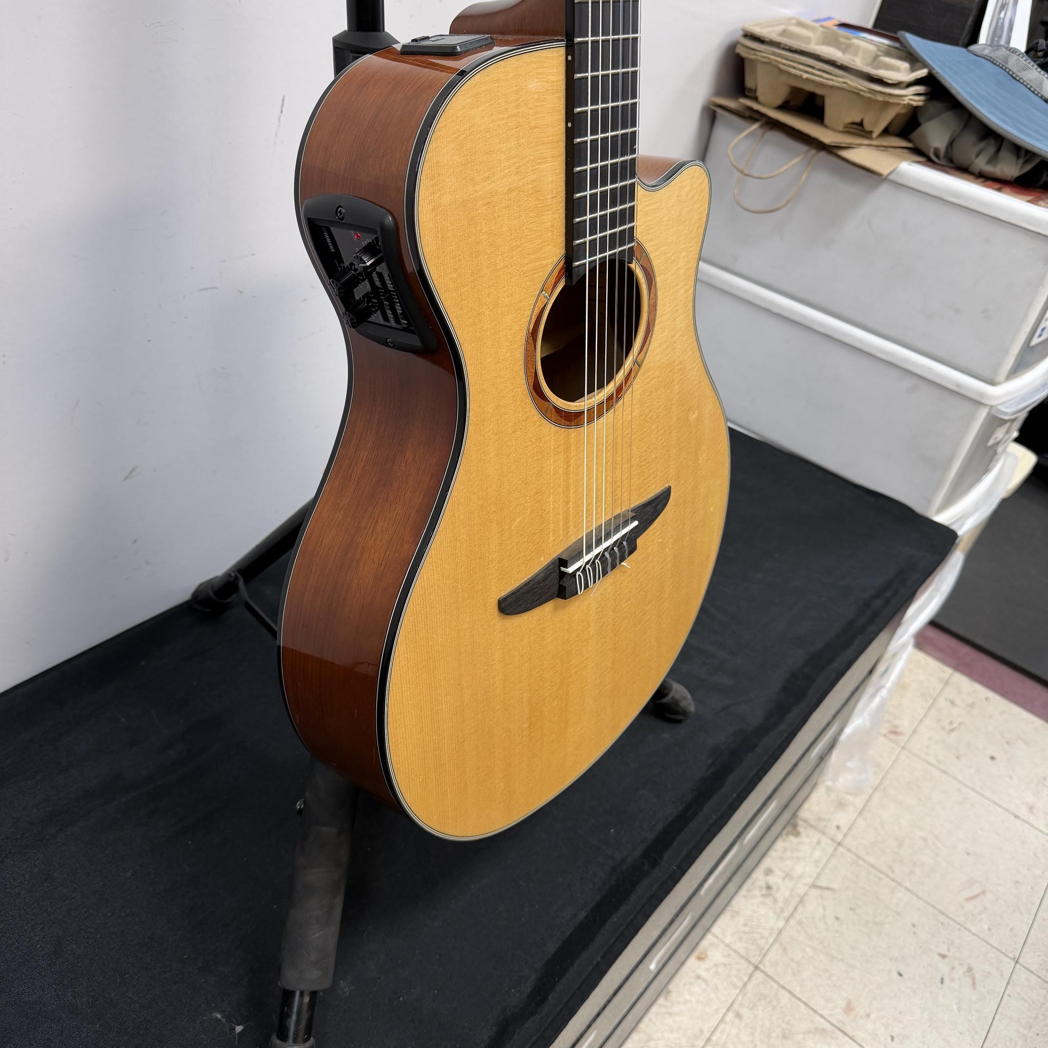 Used Yamaha NTX700 Solid Spruce Top Classical Acoustic-Electric Classical Guitar Natural - Image 12