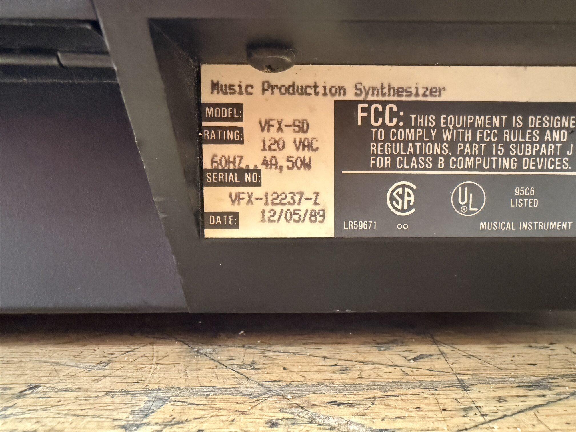 Vintage Ensoniq VFX SD Music Production Synthesizer Synth Keyboard Just Serviced - Image 15