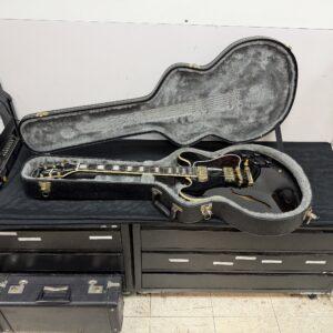 Used Epiphone ES-355 Semi-Hollowbody Electric Guitar Ebony with Original Hardshell Case 2025