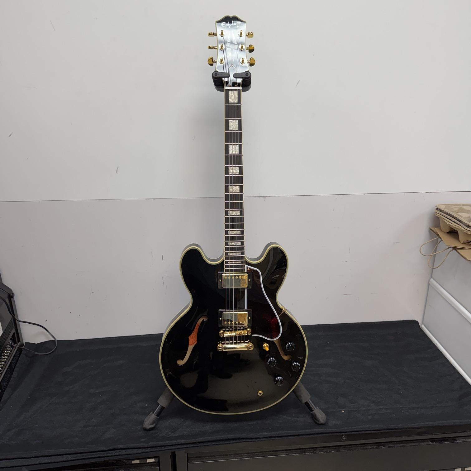 Used Epiphone ES-355 Semi-Hollowbody Electric Guitar Ebony with Original Hardshell Case 2025 - Image 3