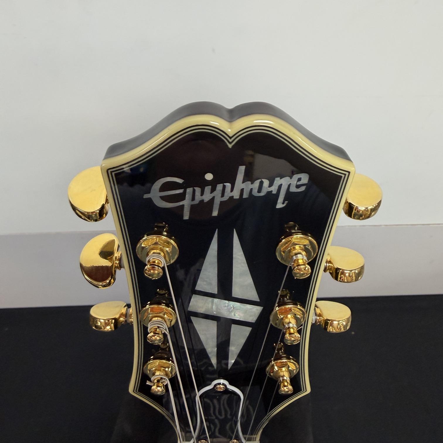 Used Epiphone ES-355 Semi-Hollowbody Electric Guitar Ebony with Original Hardshell Case 2025 - Image 4