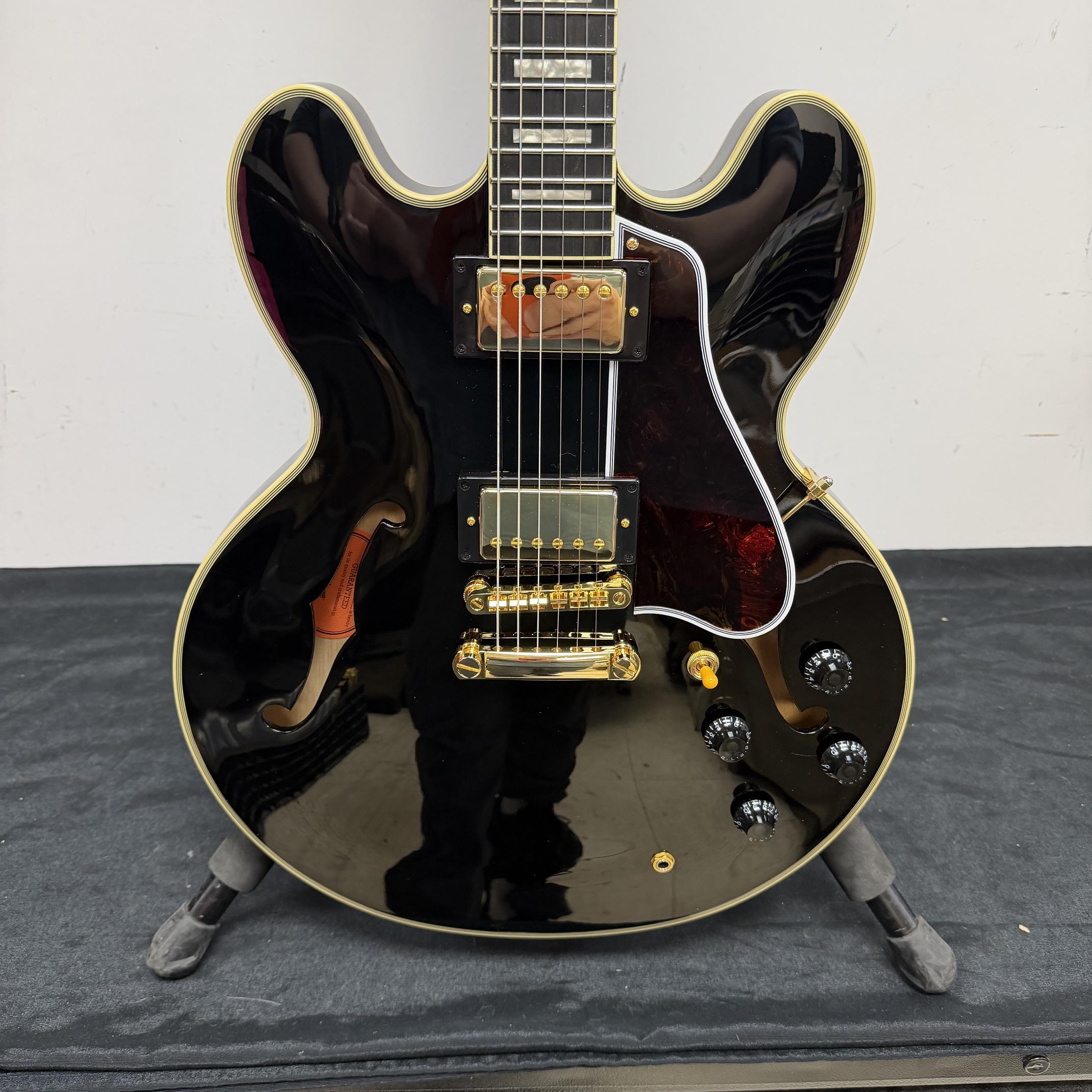 Used Epiphone ES-355 Semi-Hollowbody Electric Guitar Ebony with Original Hardshell Case 2025 - Image 9