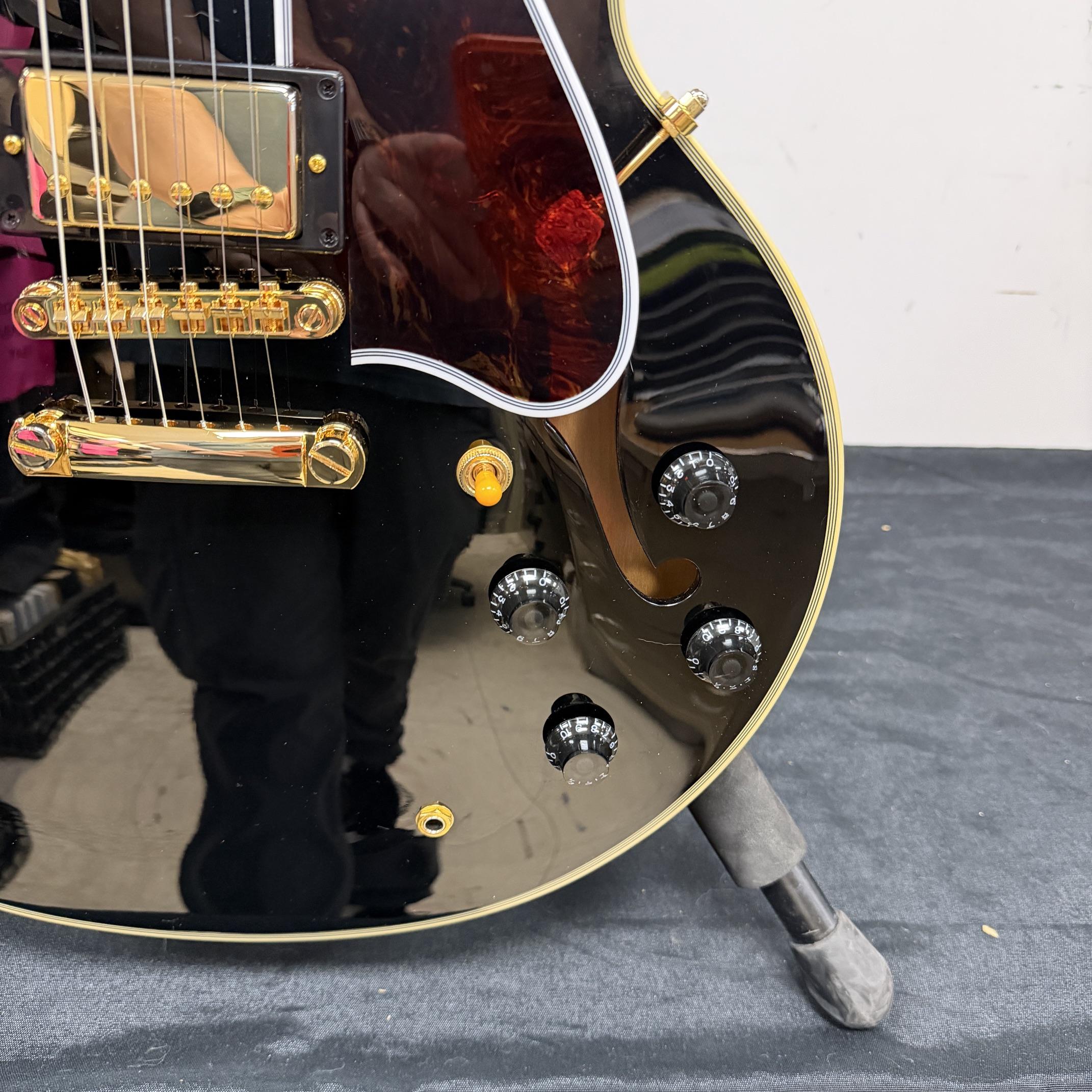 Used Epiphone ES-355 Semi-Hollowbody Electric Guitar Ebony with Original Hardshell Case 2025 - Image 12