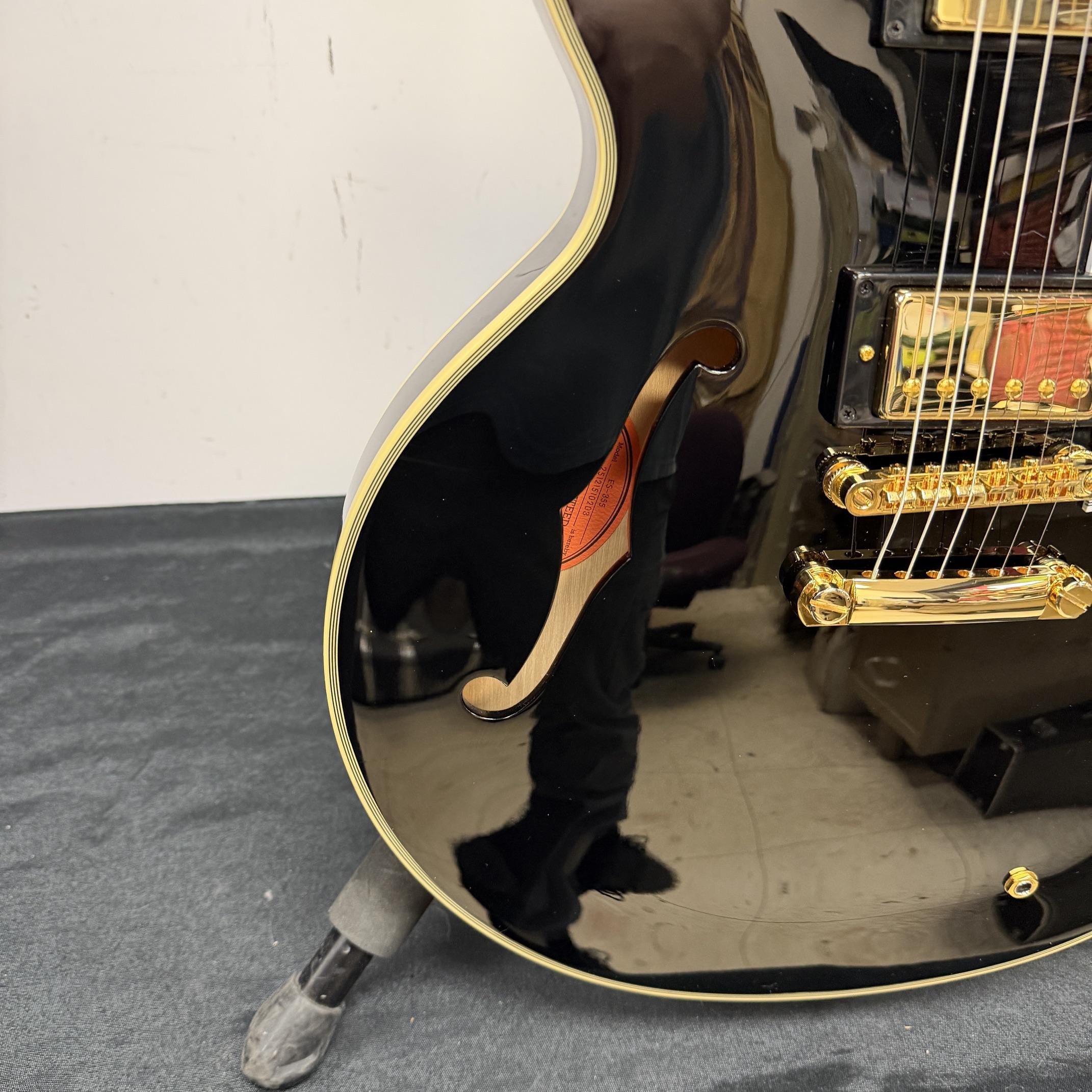 Used Epiphone ES-355 Semi-Hollowbody Electric Guitar Ebony with Original Hardshell Case 2025 - Image 13