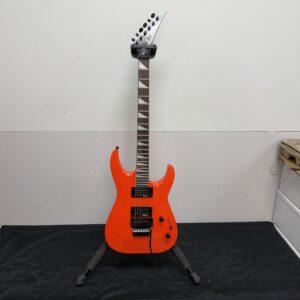 Used Jackson JS Series Dinky Arch Top JS32 DKA Electric Guitar Bright Blue Neon Orange
