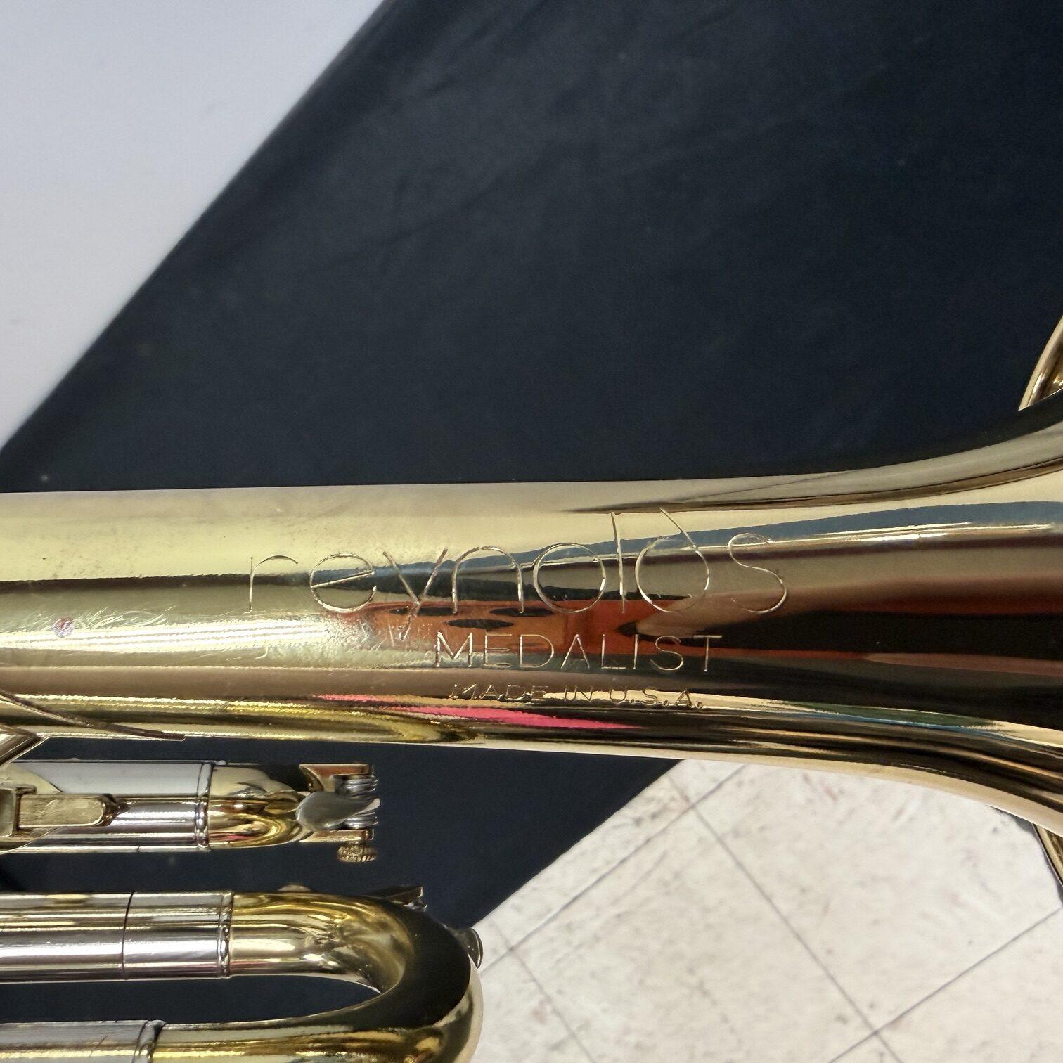 Vintage 1975 Reynolds Medalist Bb Trumpet with Original Case and Mouthpiece Just Serviced - Image 8
