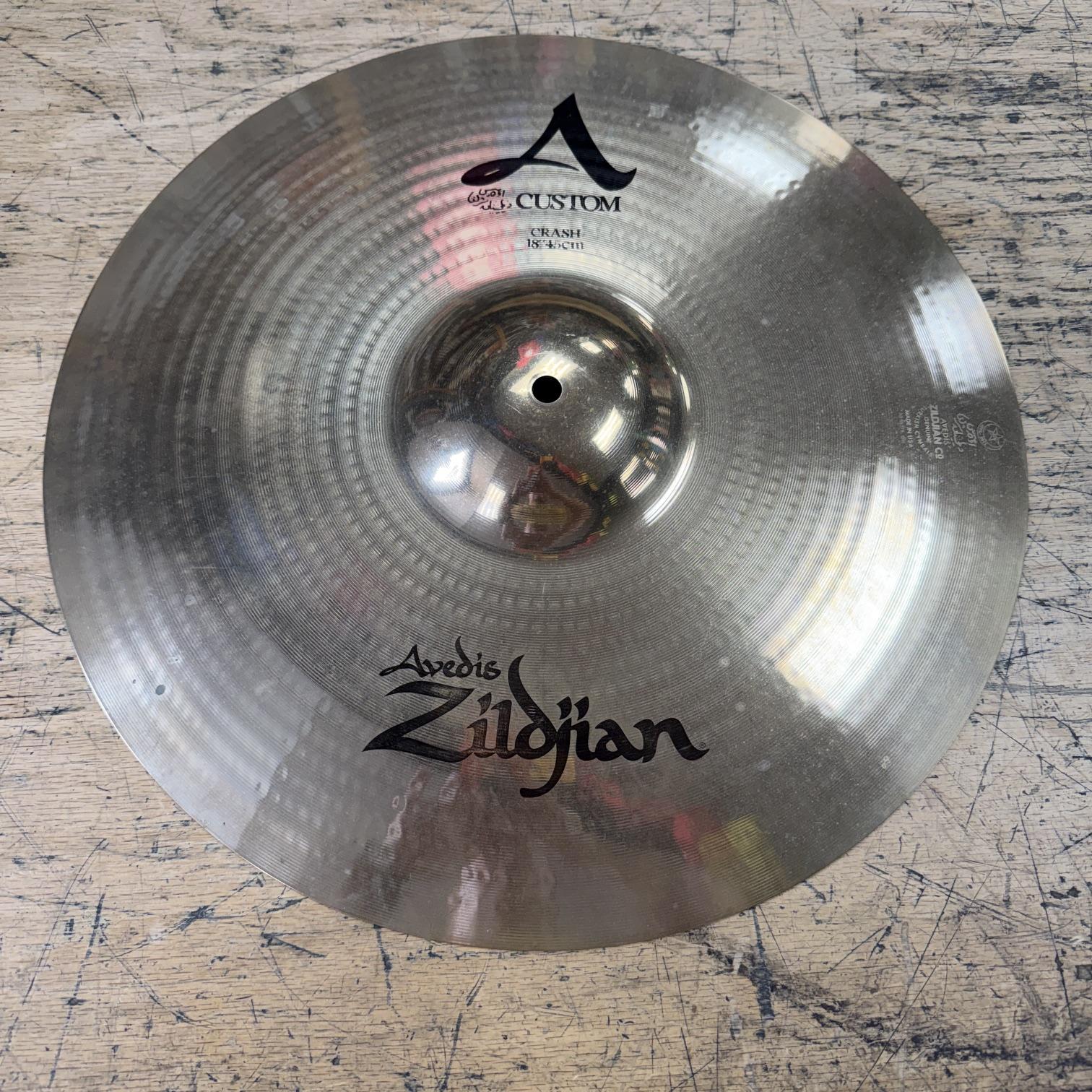 Used Zildjian A Custom 18″ Crash Cymbal 1440 grams