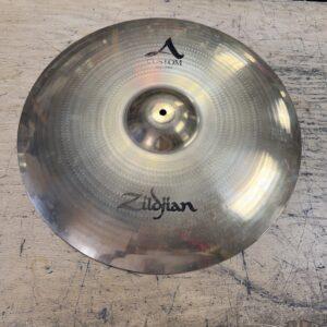 Used Zildjian 22" A Custom Ping Ride Cymbal Brilliant 3732 grams