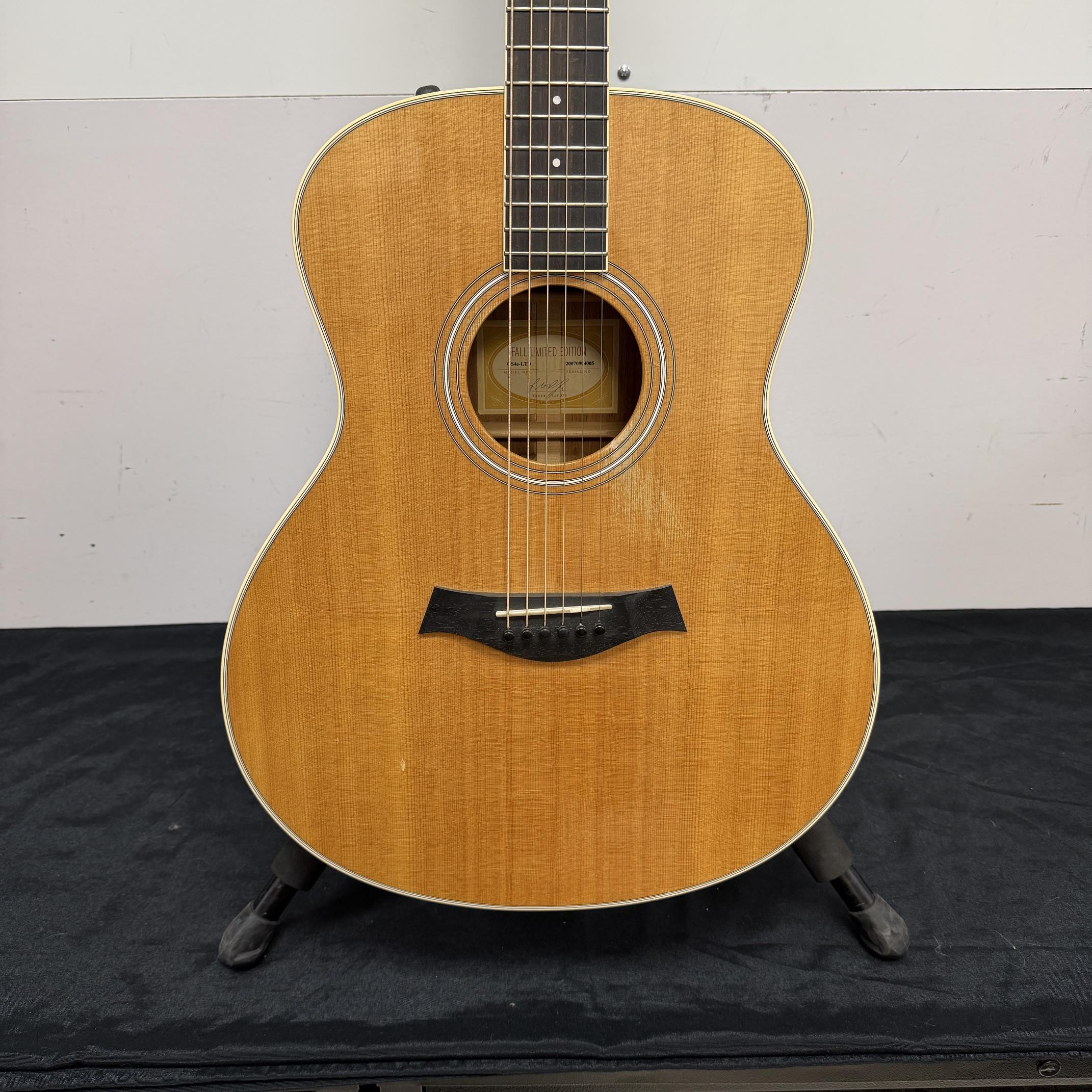 Used 2007 Taylor GS4e-LTD Fall Limited Tasmanian Blackwood - Natural | 1 / 400 Limited Edition | All Solid USA Grand Symphony Acoustic Guitar Pickup | OHSC - Image 8
