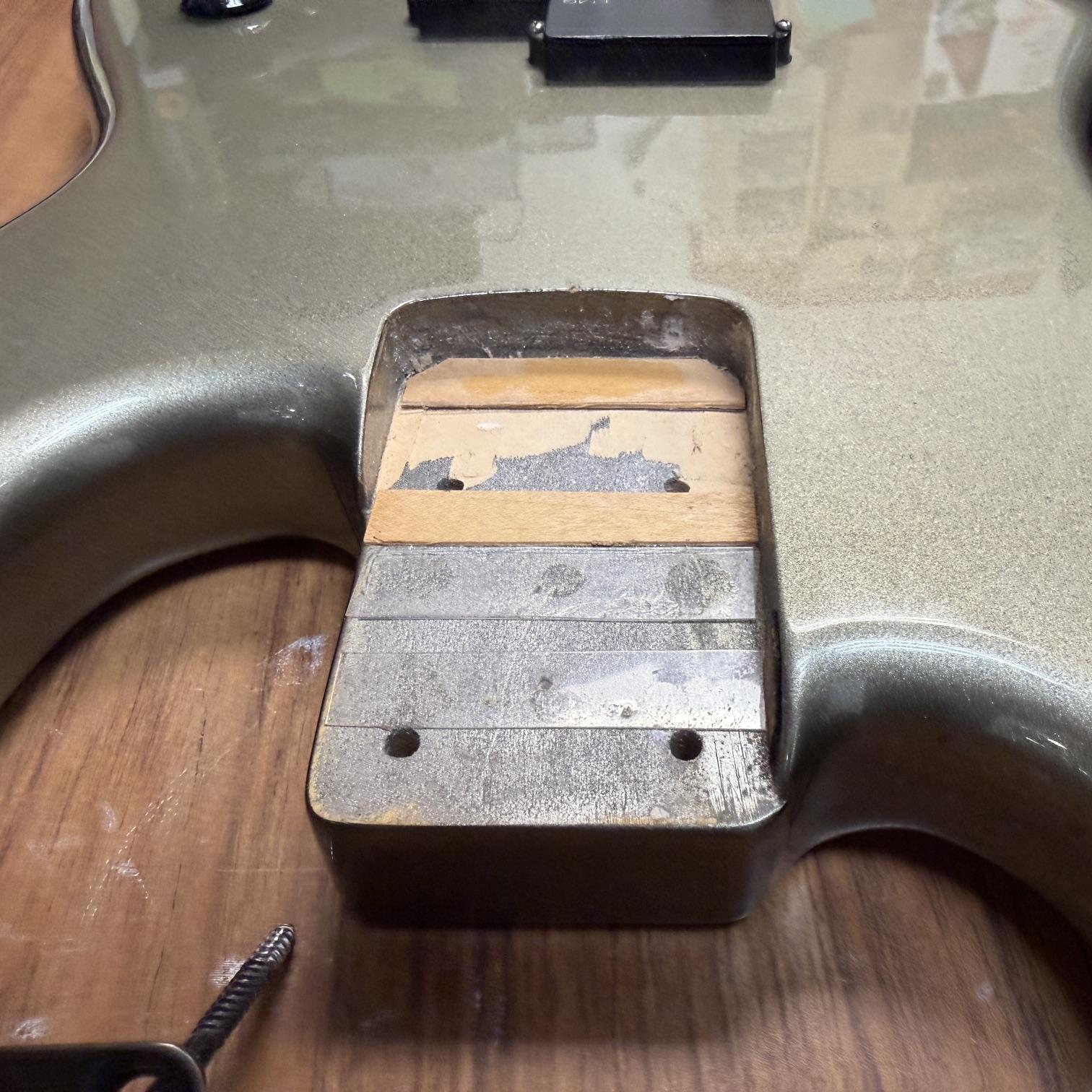 Vintage Fender P-J Bass 4-String Electric Bass Guitar Silver Jade Made in Japan Factory Kahler Tremolo Bridge Active EMG Pickups 1985-1986 - Image 35