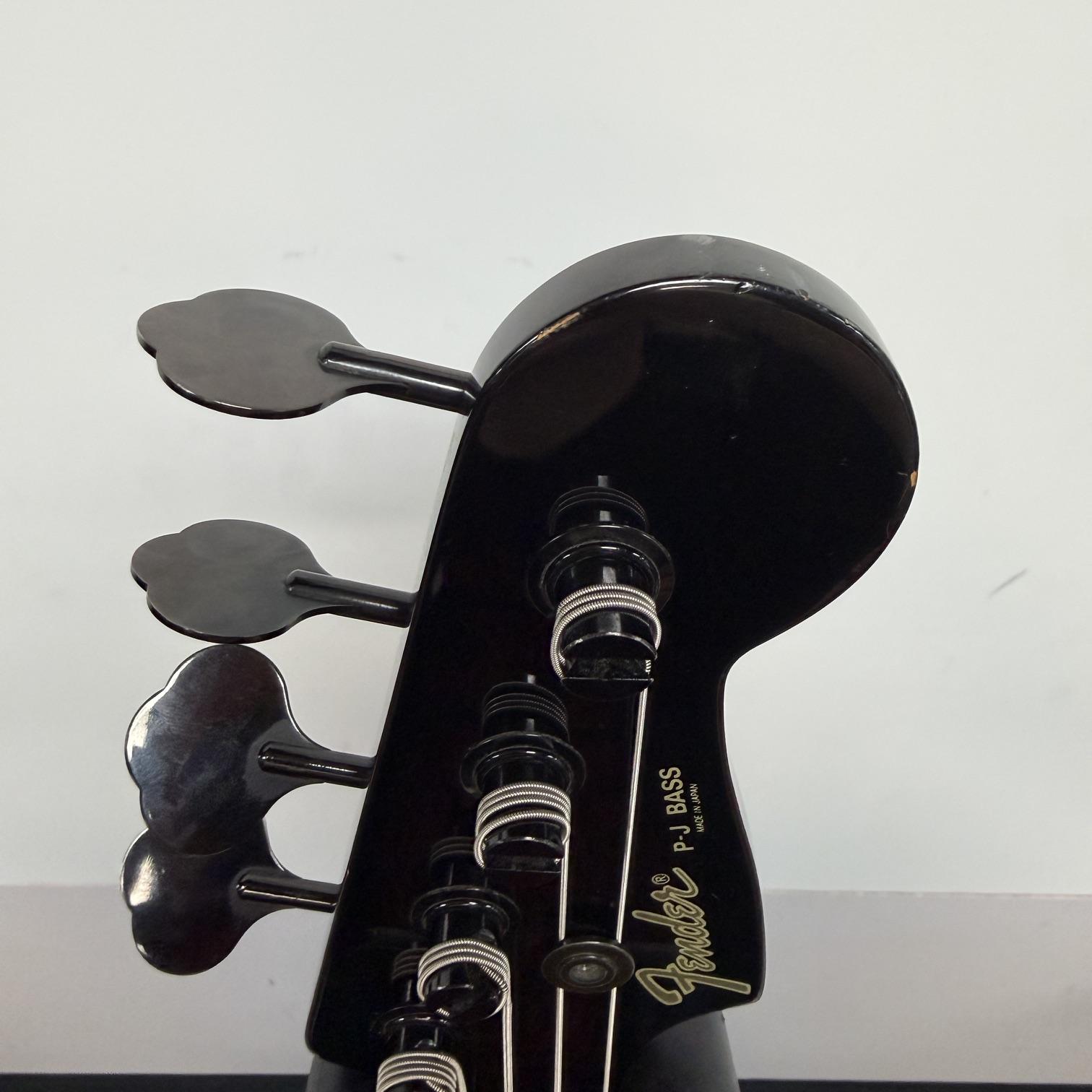 Vintage Fender P-J Bass 4-String Electric Bass Guitar Silver Jade Made in Japan Factory Kahler Tremolo Bridge Active EMG Pickups 1985-1986 - Image 2