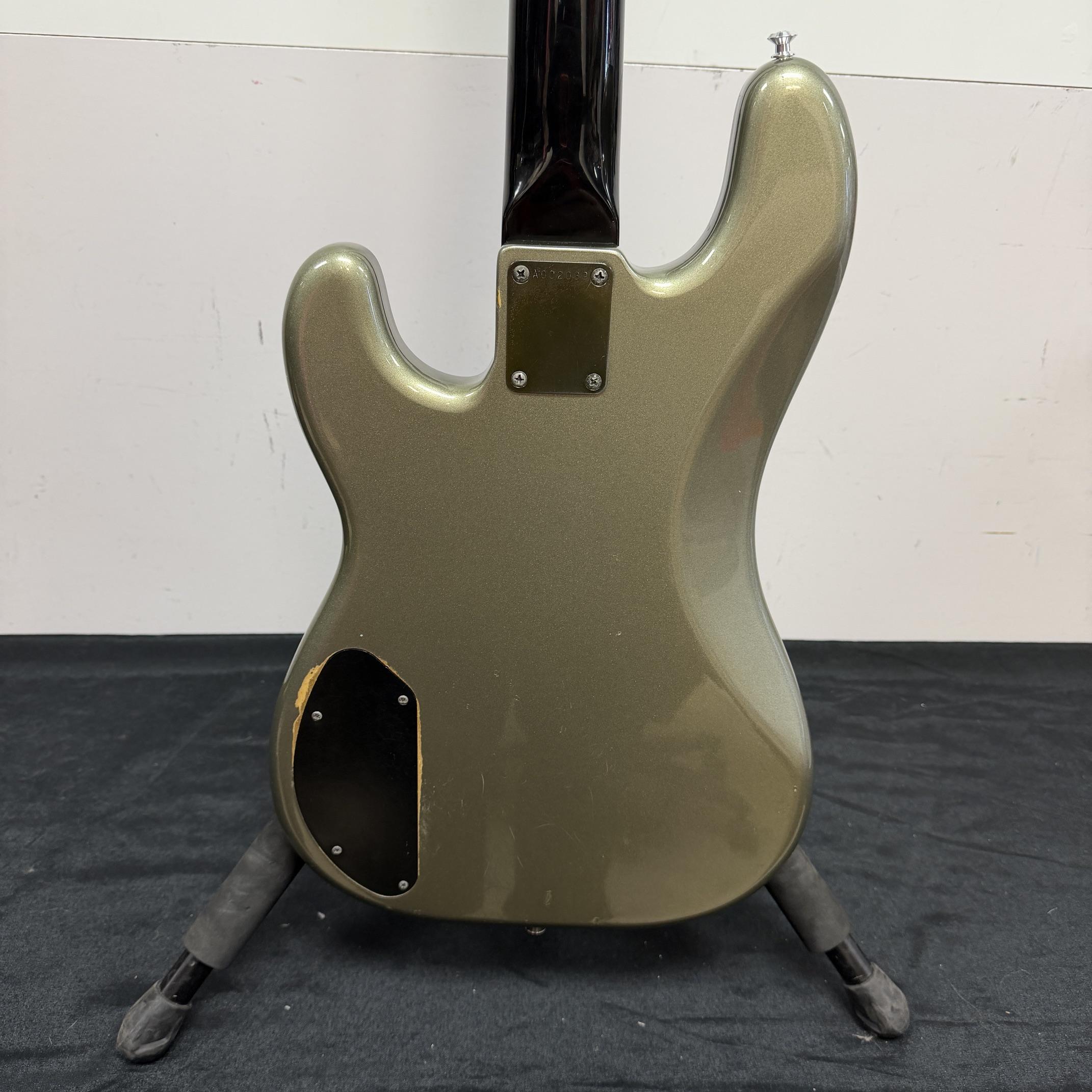 Vintage Fender P-J Bass 4-String Electric Bass Guitar Silver Jade Made in Japan Factory Kahler Tremolo Bridge Active EMG Pickups 1985-1986 - Image 22
