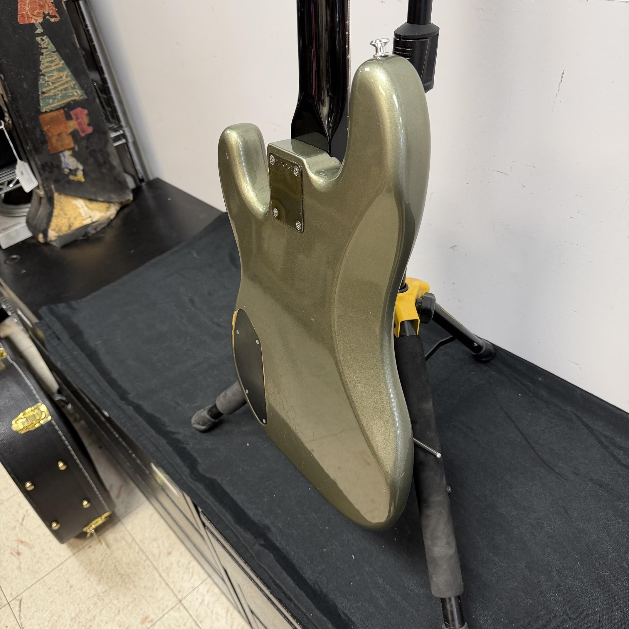 Vintage Fender P-J Bass 4-String Electric Bass Guitar Silver Jade Made in Japan Factory Kahler Tremolo Bridge Active EMG Pickups 1985-1986 - Image 27