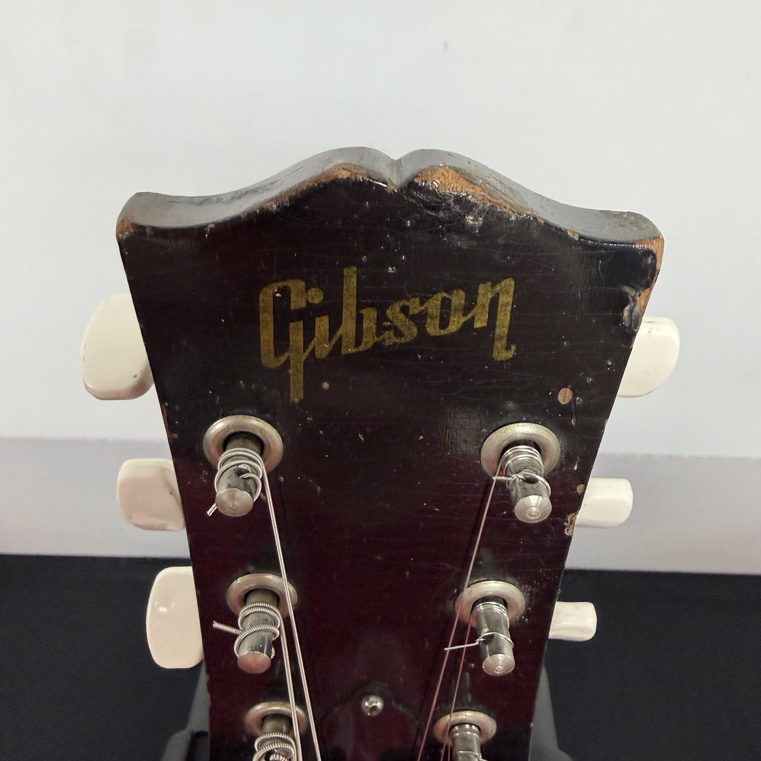 Vintage Gibson 1952 L-48 Hollowbody Archtop Acoustic Electric Guitar with DeArmond Gold Foil Pickup and Lifton Case - Image 3