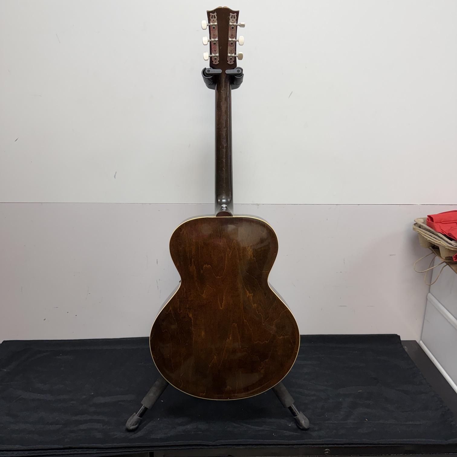 Vintage Gibson 1952 L-48 Hollowbody Archtop Acoustic Electric Guitar with DeArmond Gold Foil Pickup and Lifton Case - Image 15