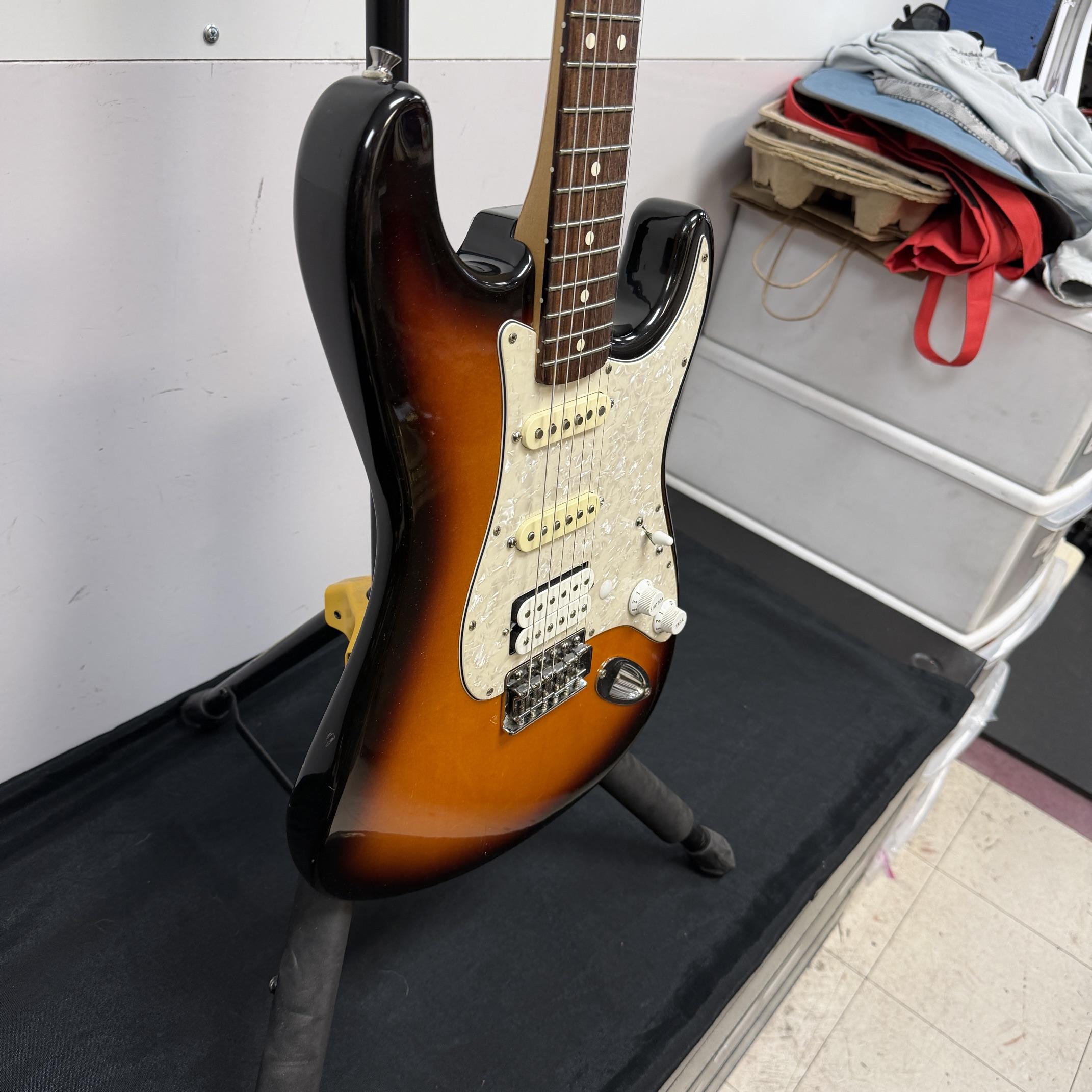 Used Fender Standard Strat Stratocaster Electric Guitar HSS Made in Mexico 1995 - Image 11