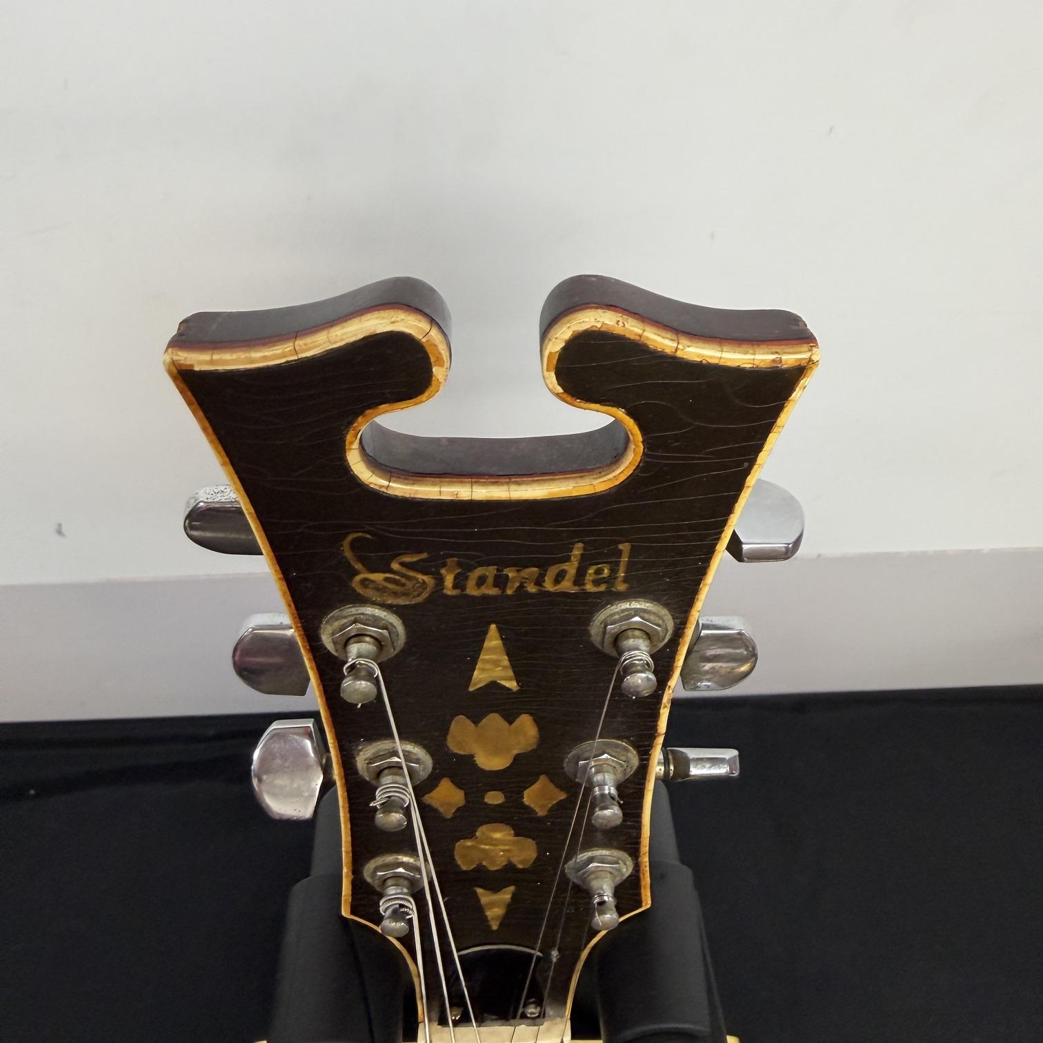Vintage Standel 420-CV Semi-Hollowbody Electric Guitar 60's Made in the USA with Case Bigsby - Image 2