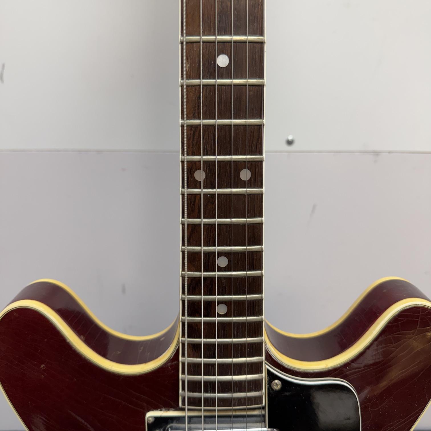 Vintage Standel 420-CV Semi-Hollowbody Electric Guitar 60's Made in the USA with Case Bigsby - Image 6
