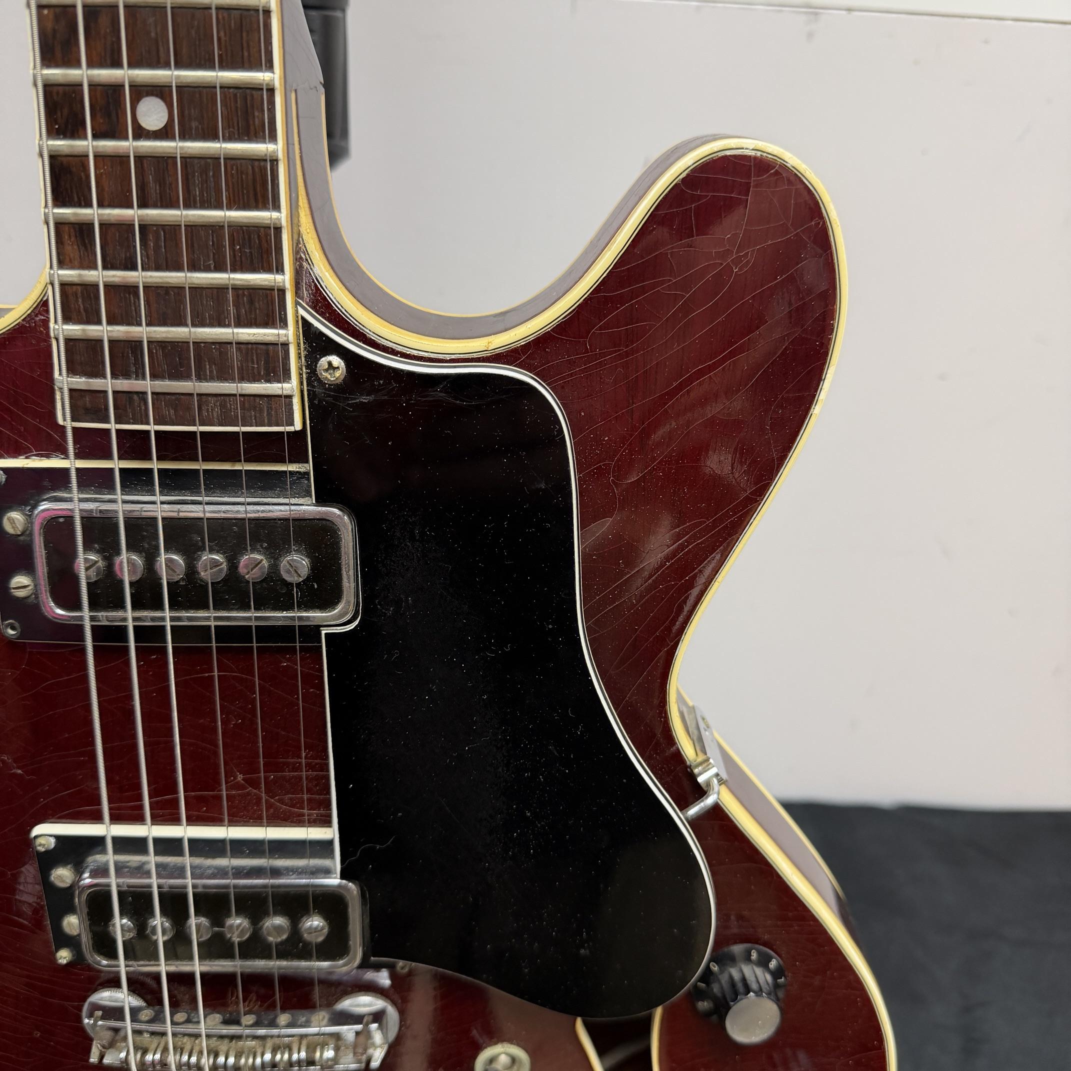 Vintage Standel 420-CV Semi-Hollowbody Electric Guitar 60's Made in the USA with Case Bigsby - Image 9