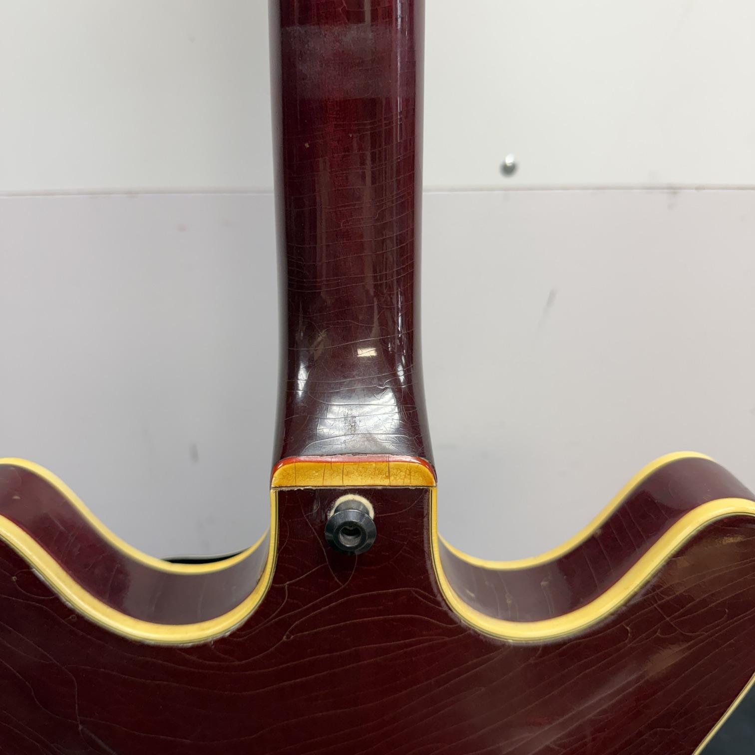 Vintage Standel 420-CV Semi-Hollowbody Electric Guitar 60's Made in the USA with Case Bigsby - Image 23