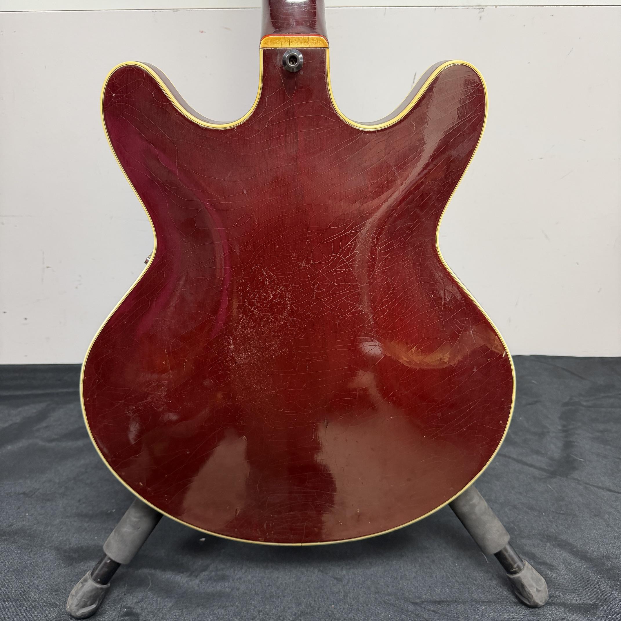 Vintage Standel 420-CV Semi-Hollowbody Electric Guitar 60's Made in the USA with Case Bigsby - Image 24
