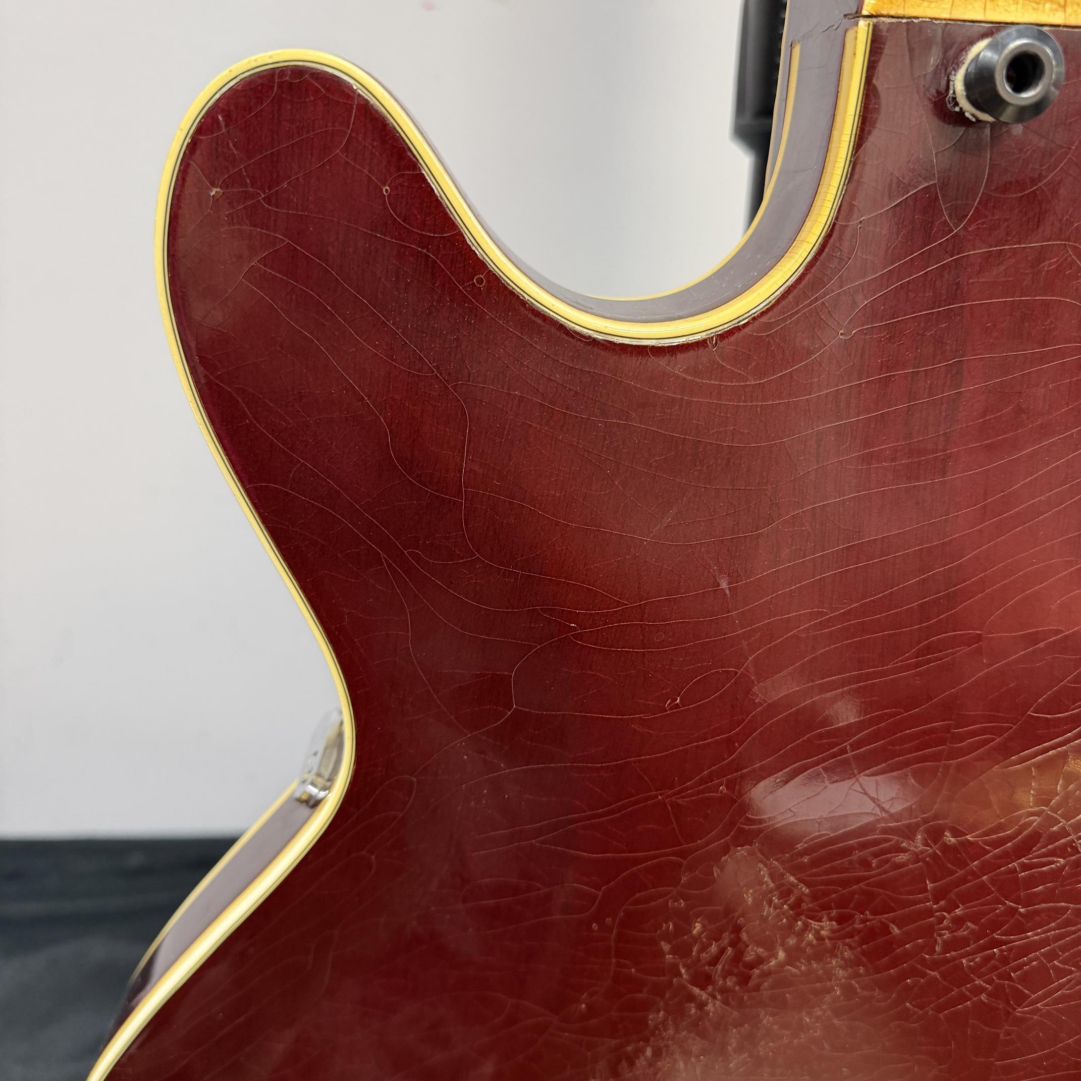 Vintage Standel 420-CV Semi-Hollowbody Electric Guitar 60's Made in the USA with Case Bigsby - Image 25