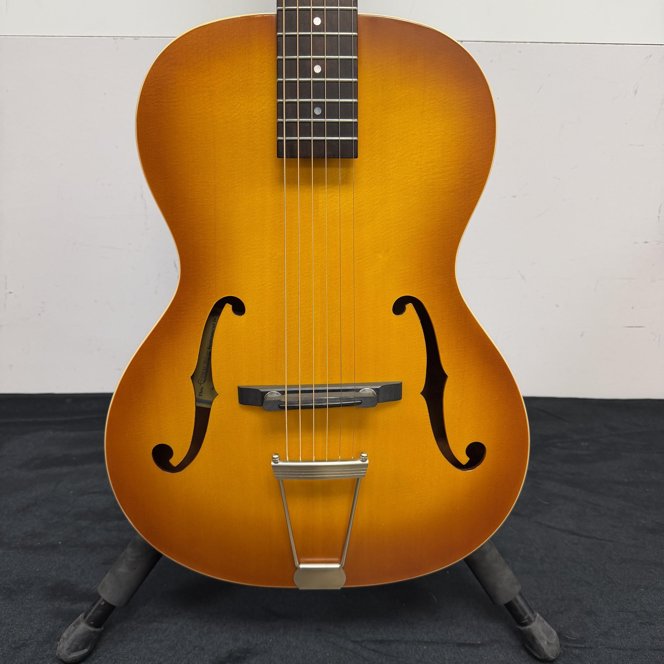 Used Epiphone Masterbilt Olympic Archtop Acoustic Electric Guitar with Case Honey Burst 2016 - Image 8