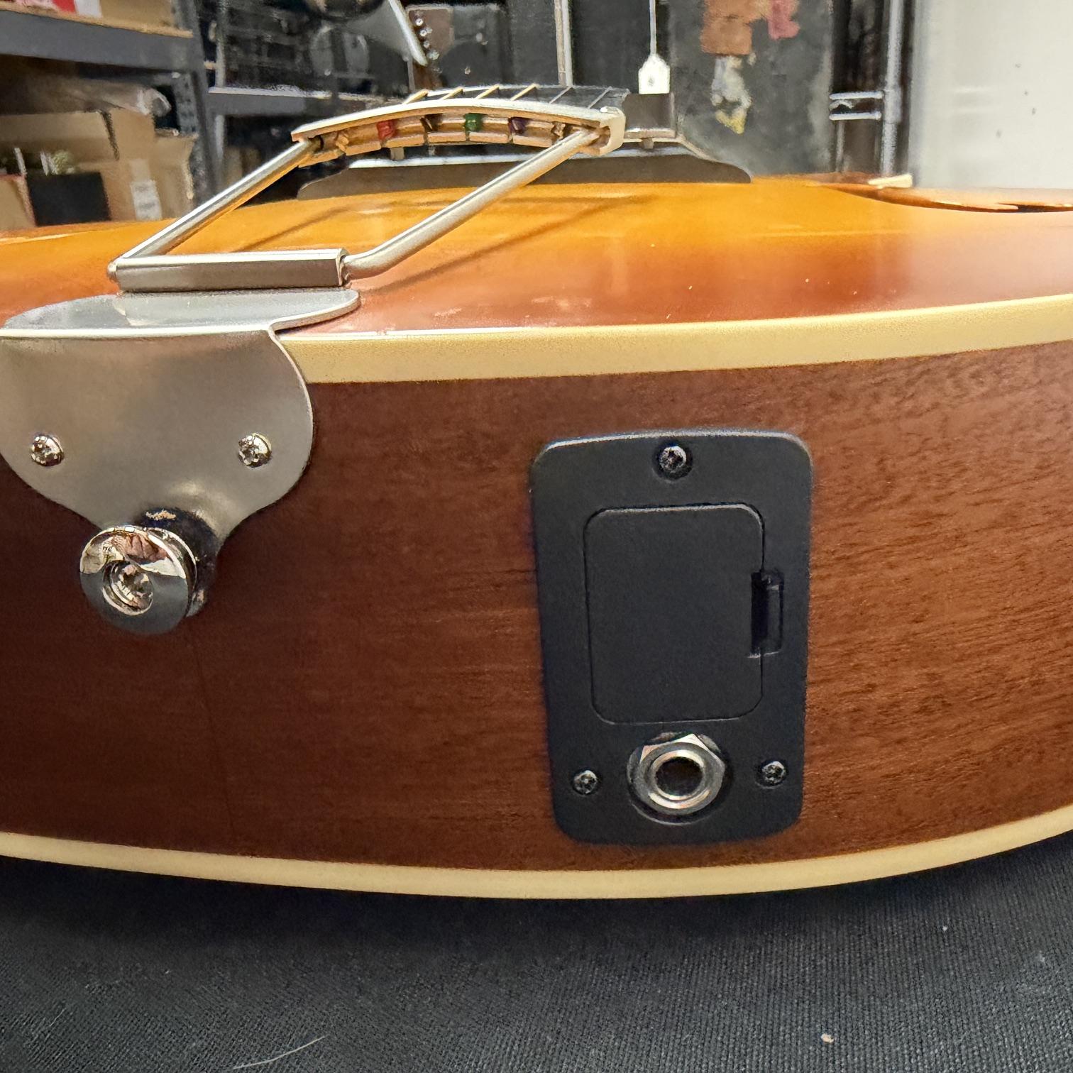 Used Epiphone Masterbilt Olympic Archtop Acoustic Electric Guitar with Case Honey Burst 2016 - Image 25