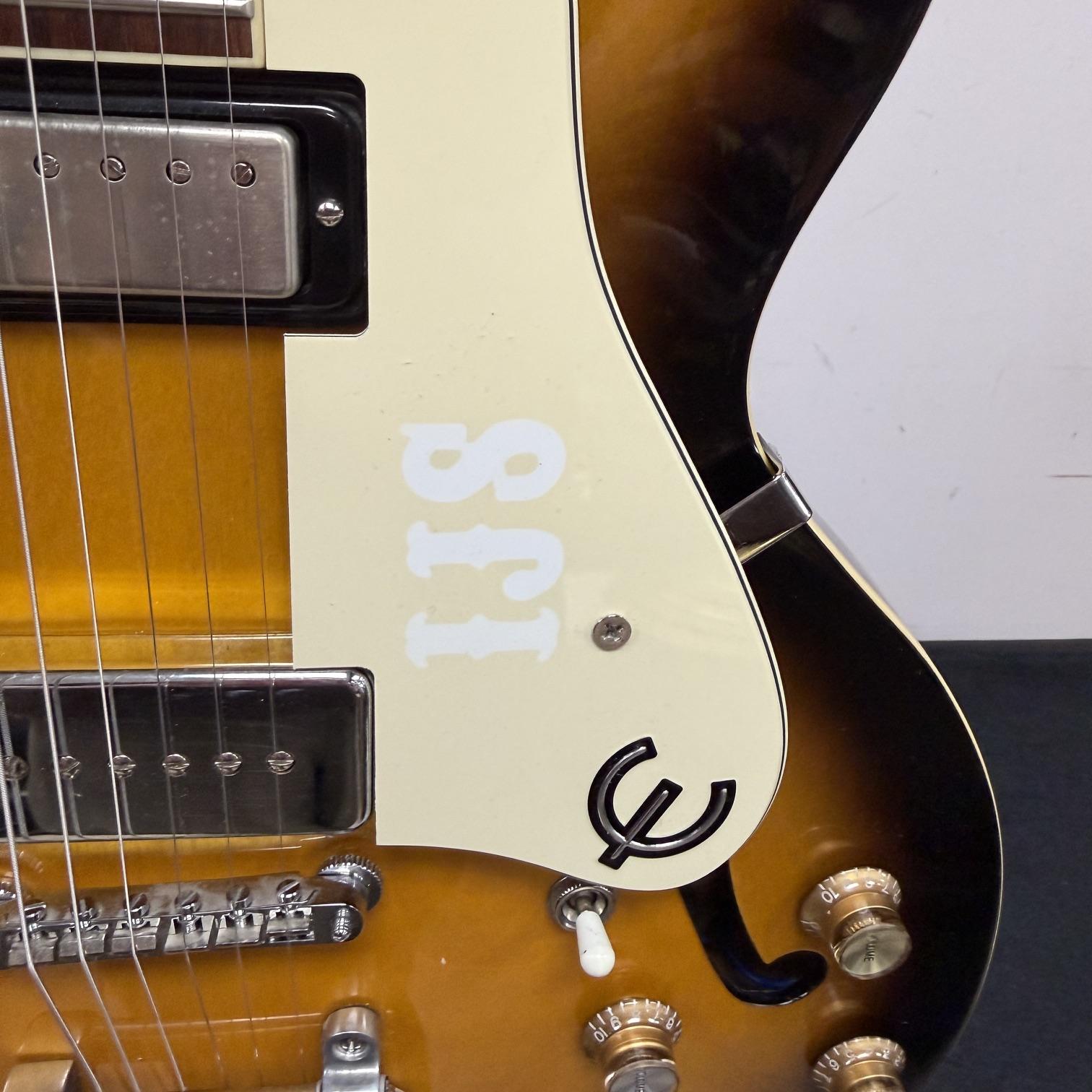Used Epiphone Casino VS Hollowbody Electric Guitar Bigsby Tremolo with Case Vintage Sunburst 2007 - Image 10