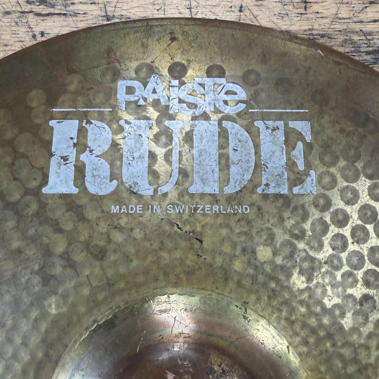 Used Paiste Rude 16" Crash Ride Cymbal Made in Switzerland 1314 grams - Image 2