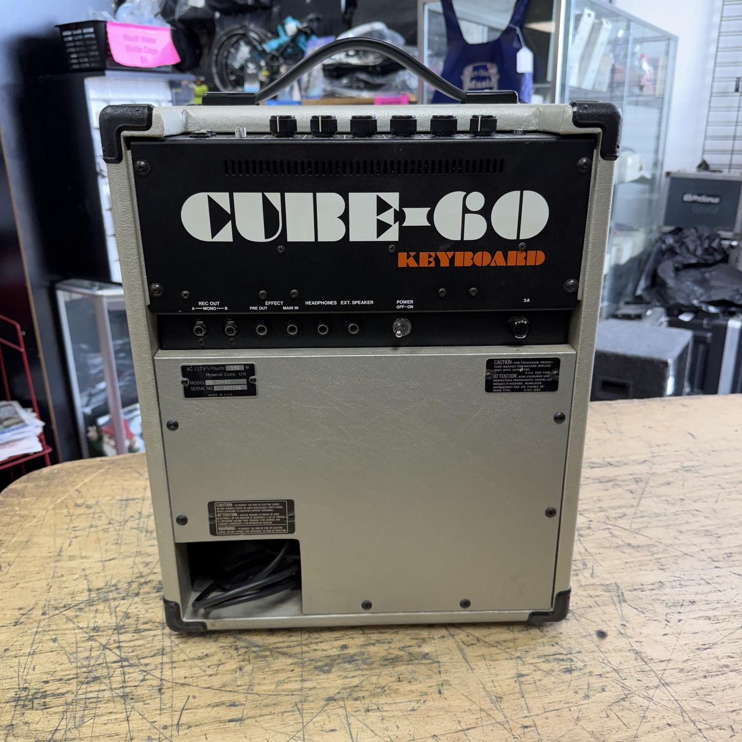 Vintage Roland Cube 60 CK-60 Keyboard Amp Amplifier with Original Cover Made in the USA Just Serviced - Image 5