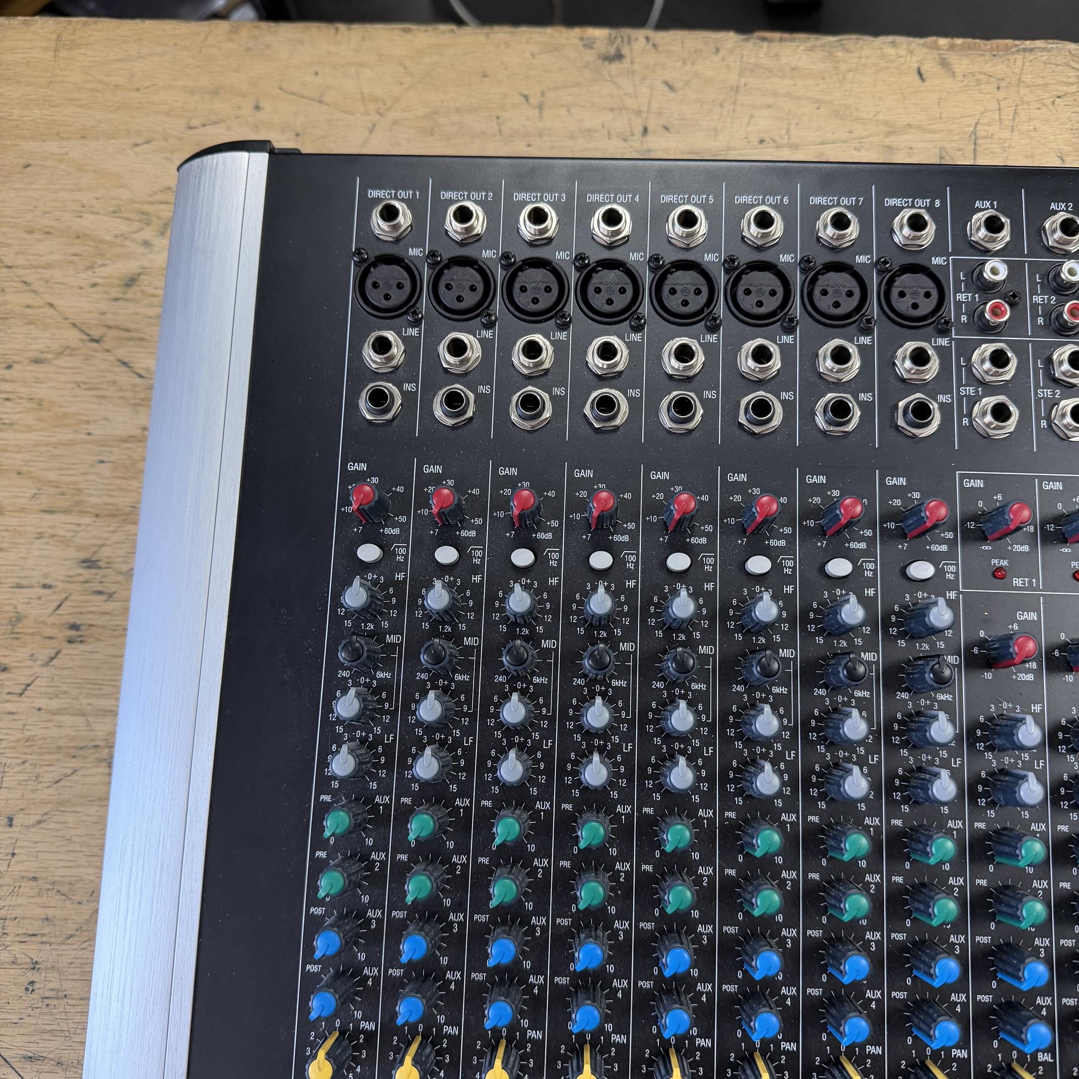 Used Soundcraft Spirit M8 Mixing Board 8-channel Mixer - Image 3