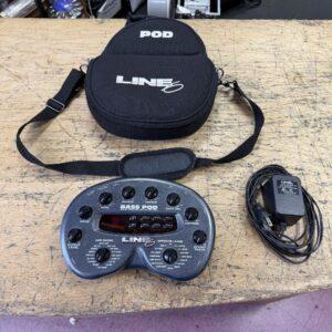 Used Line 6 Bass Pod with Original Gig Bag and AC Adapter