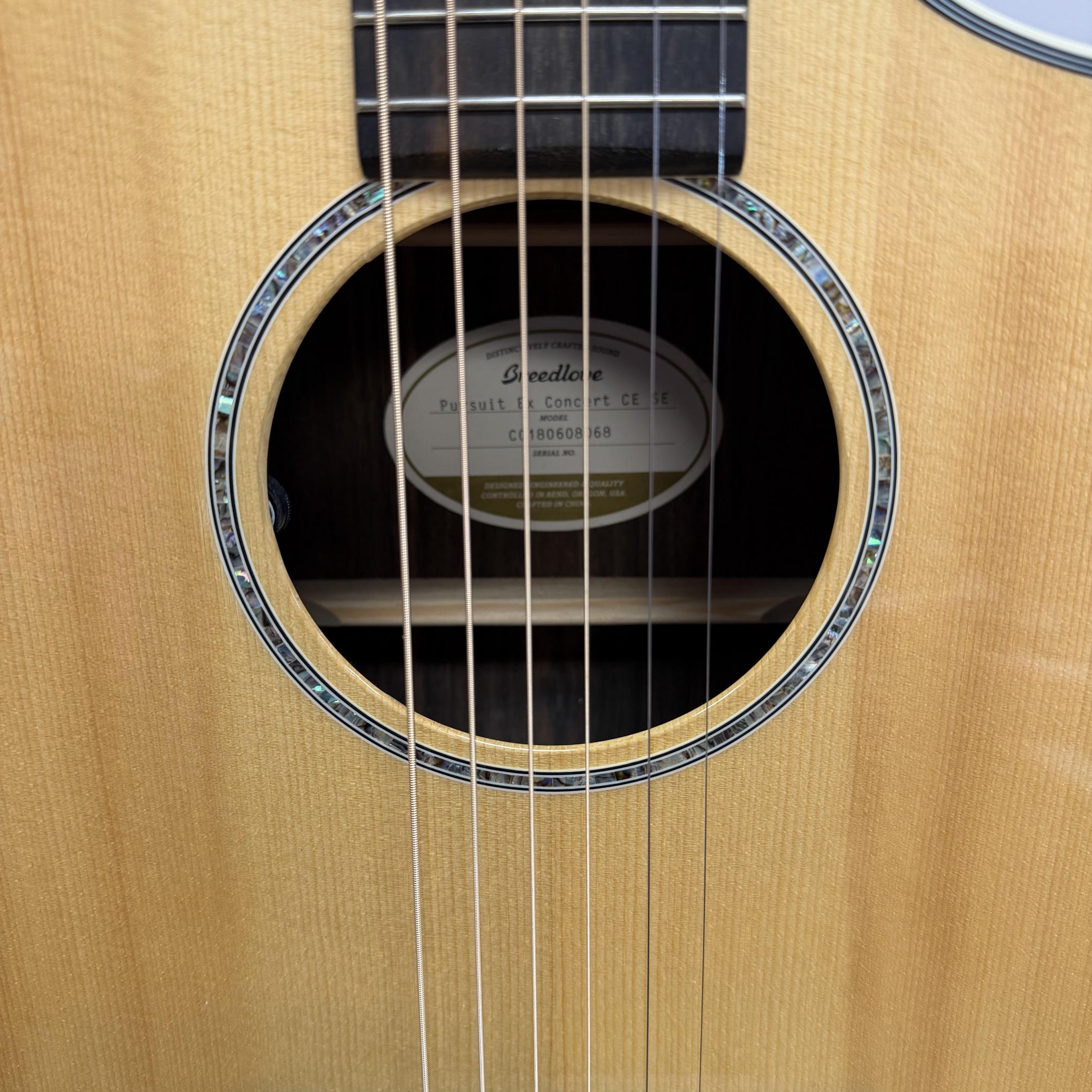 Used Breedlove Pursuit EX Concert CE SE Acoustic Electric Guitar with Gig Bag - Image 9