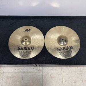 Used Sabian AA Metal-X 14" Hi Hat Cymbals Pair 1164 grams top 1526 grams bottom