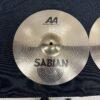 Used Sabian AA Metal-X 14" Hi Hat Cymbals Pair 1164 grams top 1526 grams bottom - Image 2