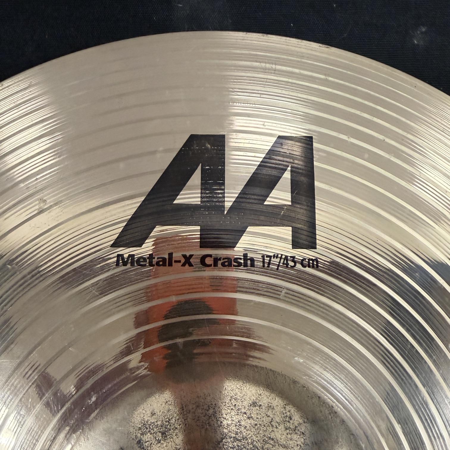 Used Sabian AA Metal-X 17" Crash Cymbal 1358 grams - Image 2