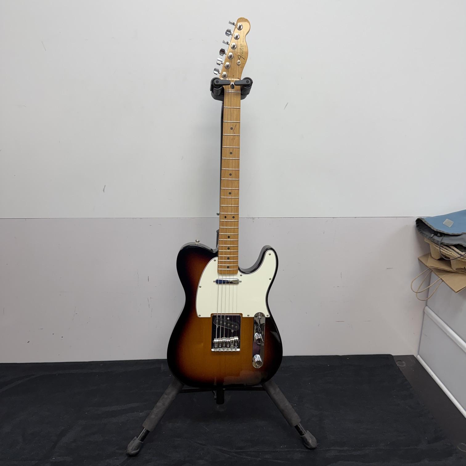 Used Fender Standard Tele Telecaster Electric Guitar with Case Made in Mexico 2013 Brown Sunburst