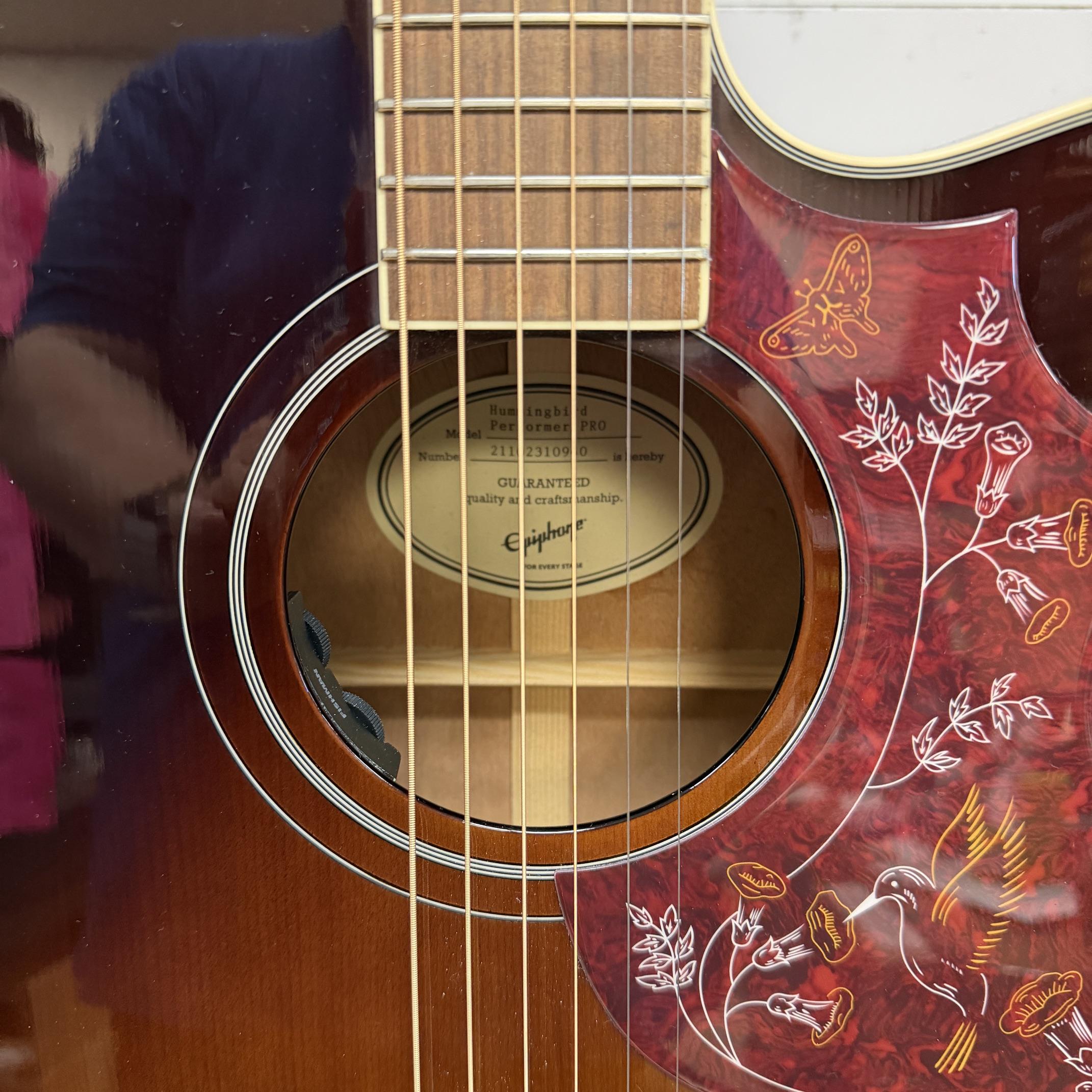 Used Epiphone Hummingbird Pro Acoustic Electric Guitar 2021 - Image 8