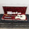 Used Fender JIM ROOT Signature JAZZMASTER V4 Ebony Polar White Electric Guitar with Original Case