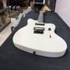 Used Fender JIM ROOT Signature JAZZMASTER V4 Ebony Polar White Electric Guitar with Original Case - Image 22
