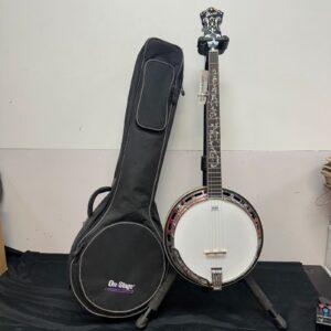 NOS Ibanez B200 5-String Resonator Banjo w/ Gig Bag