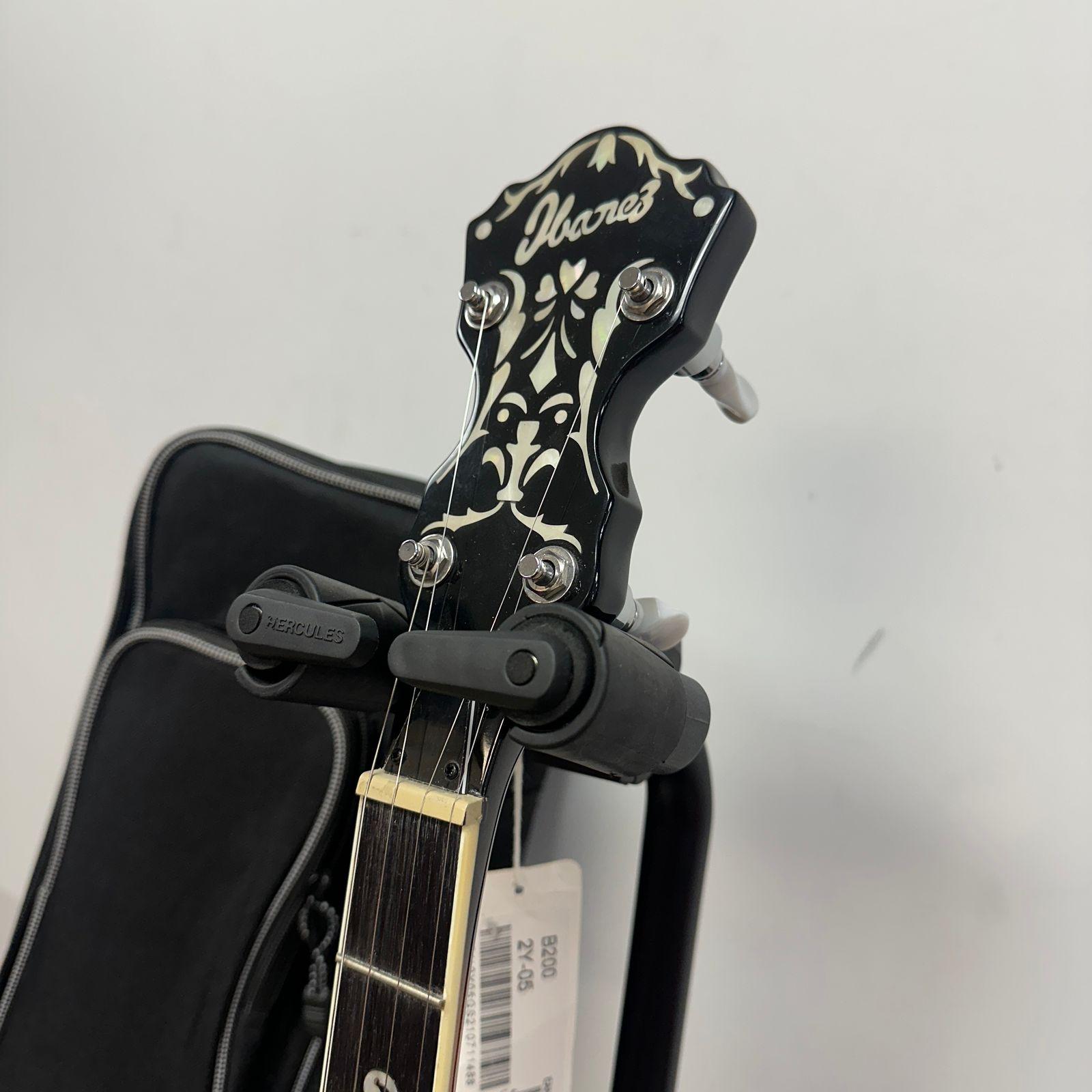 NOS Ibanez B200 5-String Resonator Banjo w/ Gig Bag - Image 7
