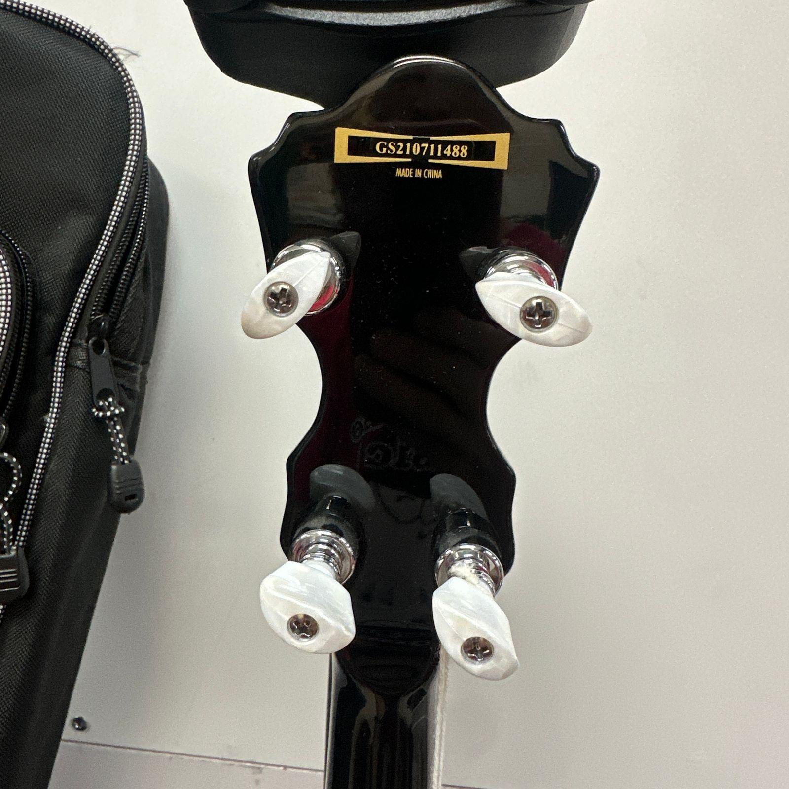 NOS Ibanez B200 5-String Resonator Banjo w/ Gig Bag - Image 5