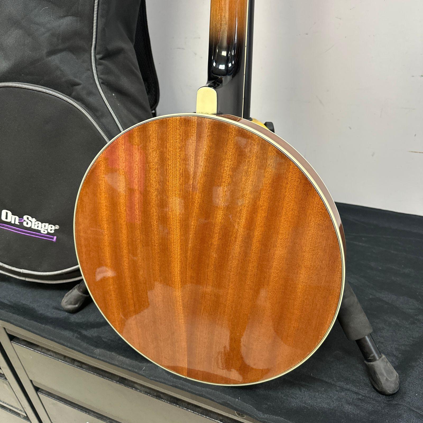 NOS Ibanez B200 5-String Resonator Banjo w/ Gig Bag - Image 4