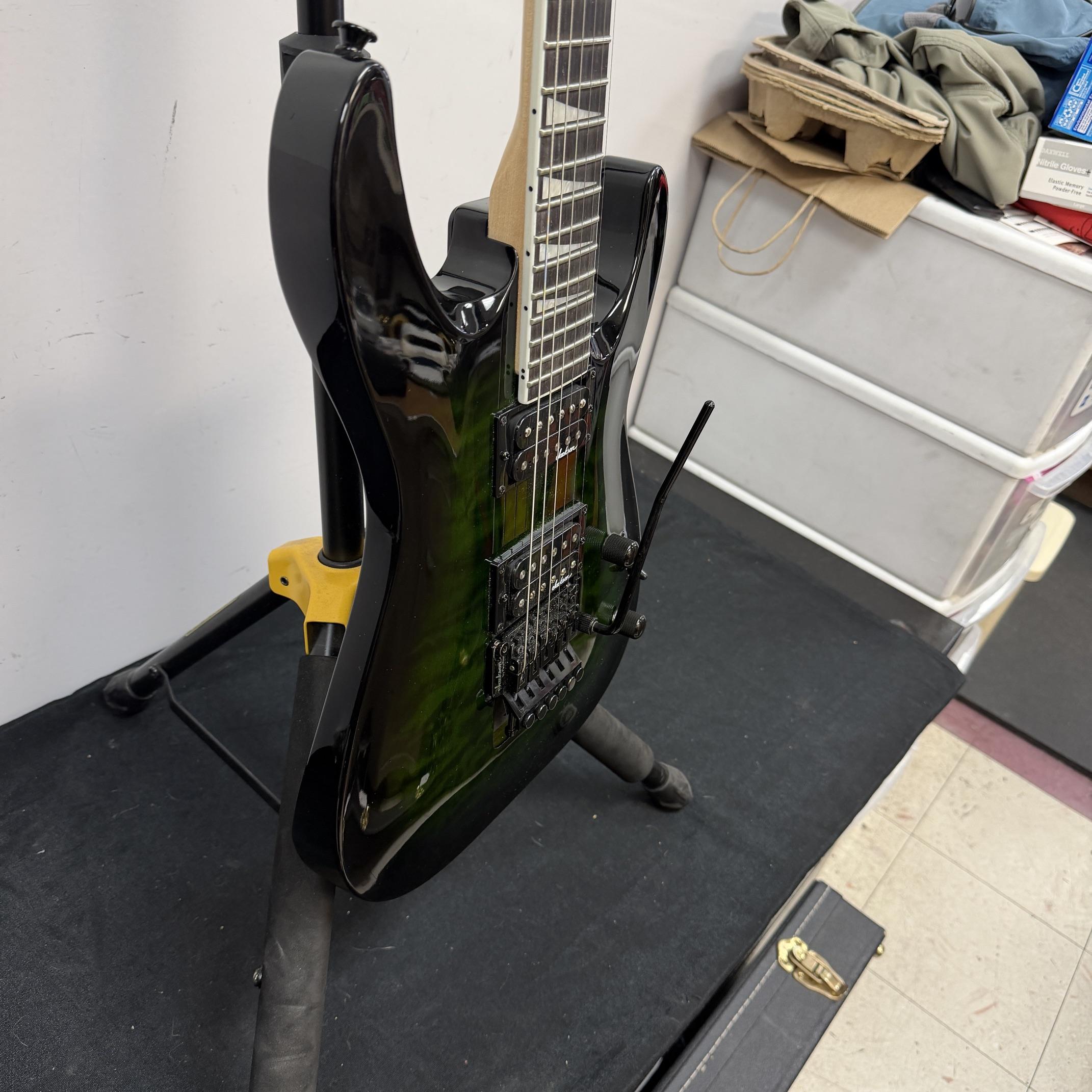 Used Jackson JS Series Dinky Arch Top JS32Q DKA Electric Guitar Transparent Green Burst - Image 10