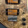 Used TARIO Maple Burl 6-String Electric Guitar with Lace Alumitone Humbucker Pickups Molten Orange - Image 8